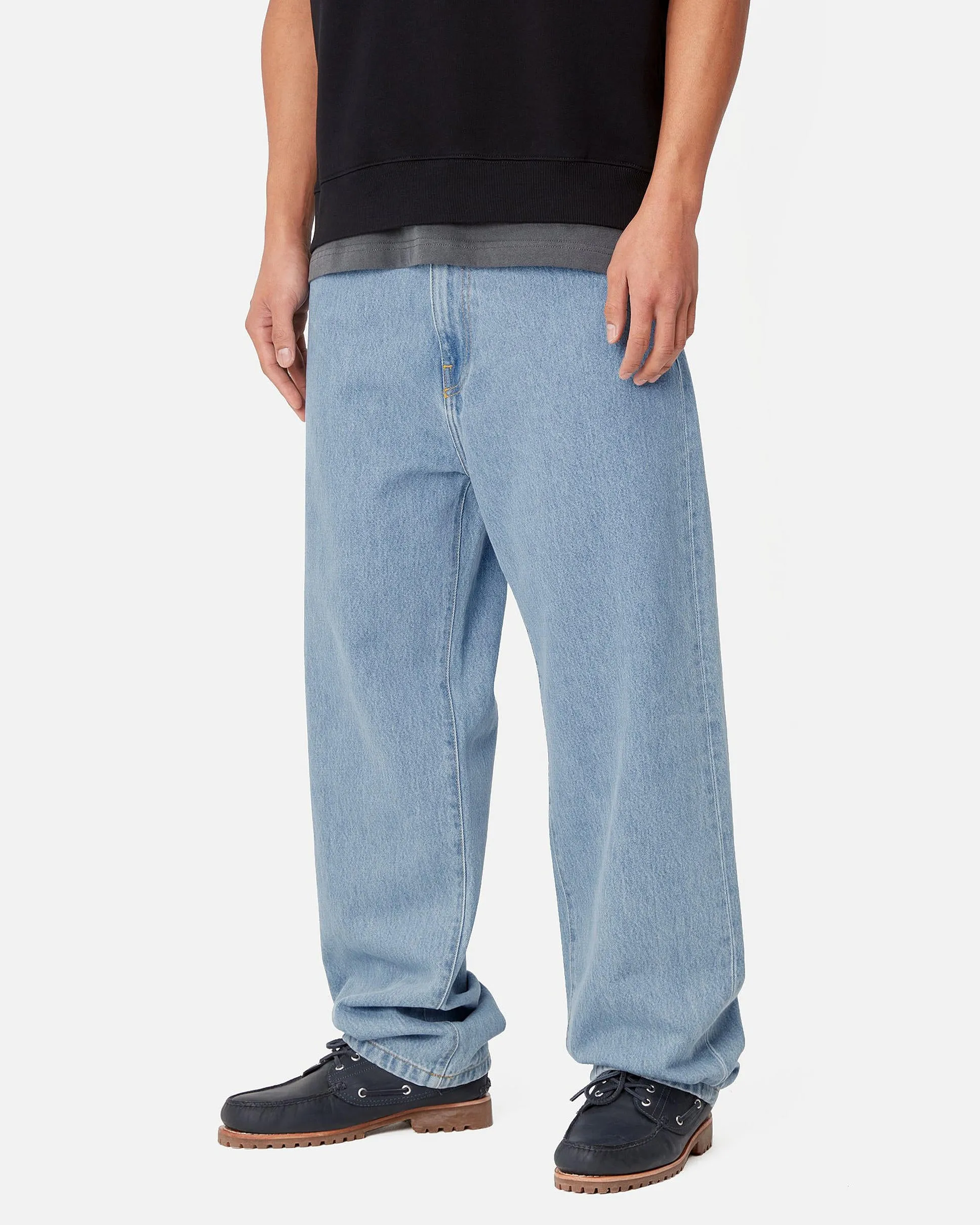 Trend Setter Home Comfort Carhartt WIP Aaron Pant Regular Tapered Mens Jeans - Blue Stone Bleached