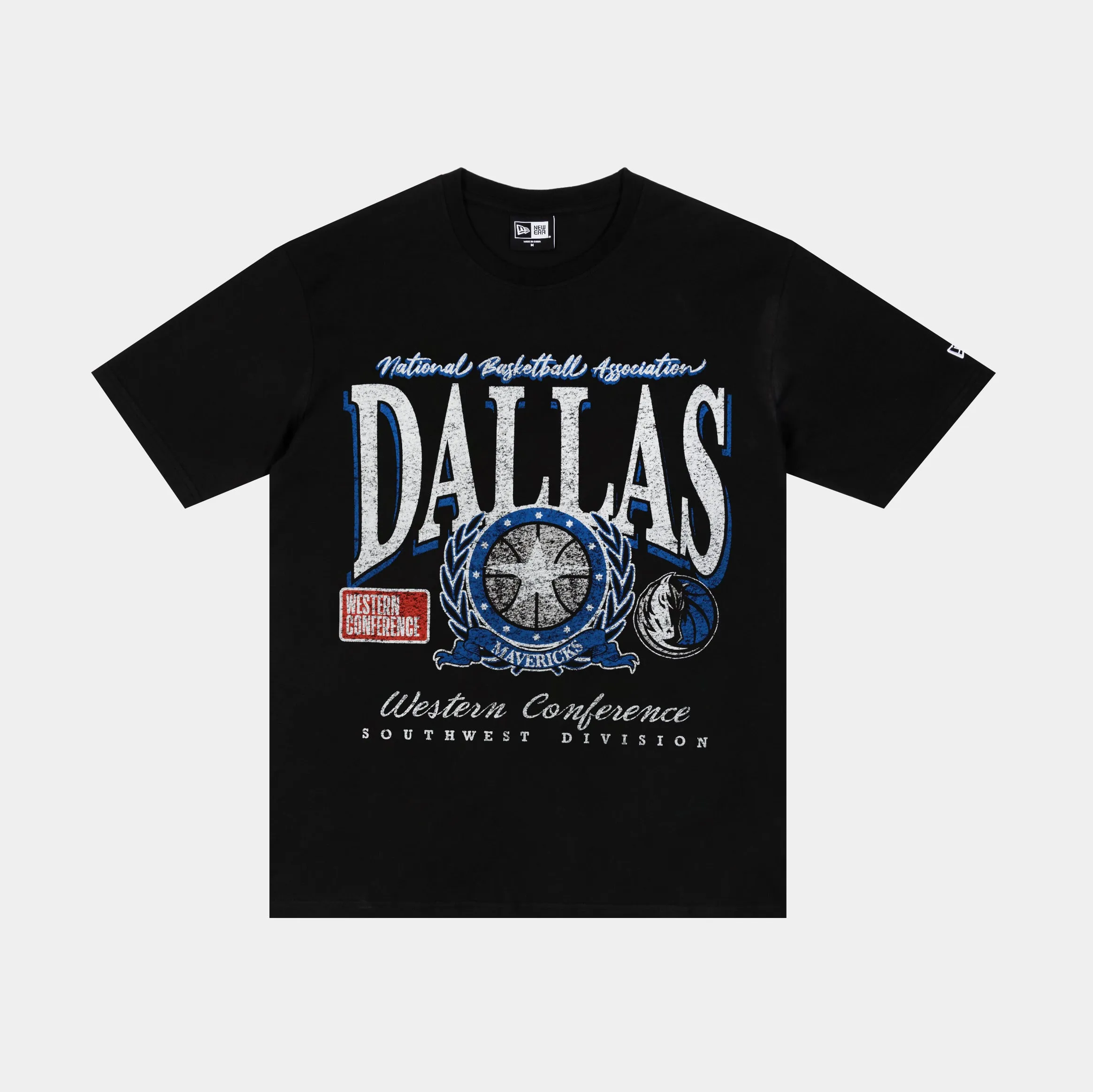 Soft and Light Wear Dallas Mavericks Oversized Mens Short Sleeve Shirt (Black/White)