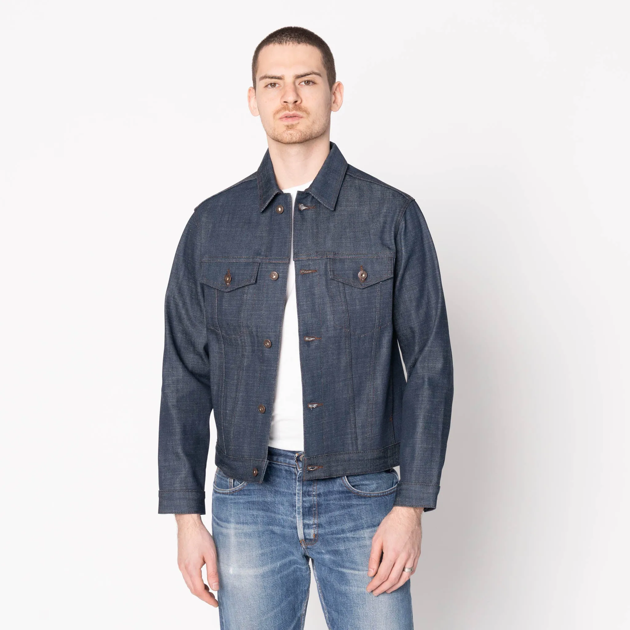 Denim Jacket  - Kawataro Selvedge - Indigo Matte Fabric