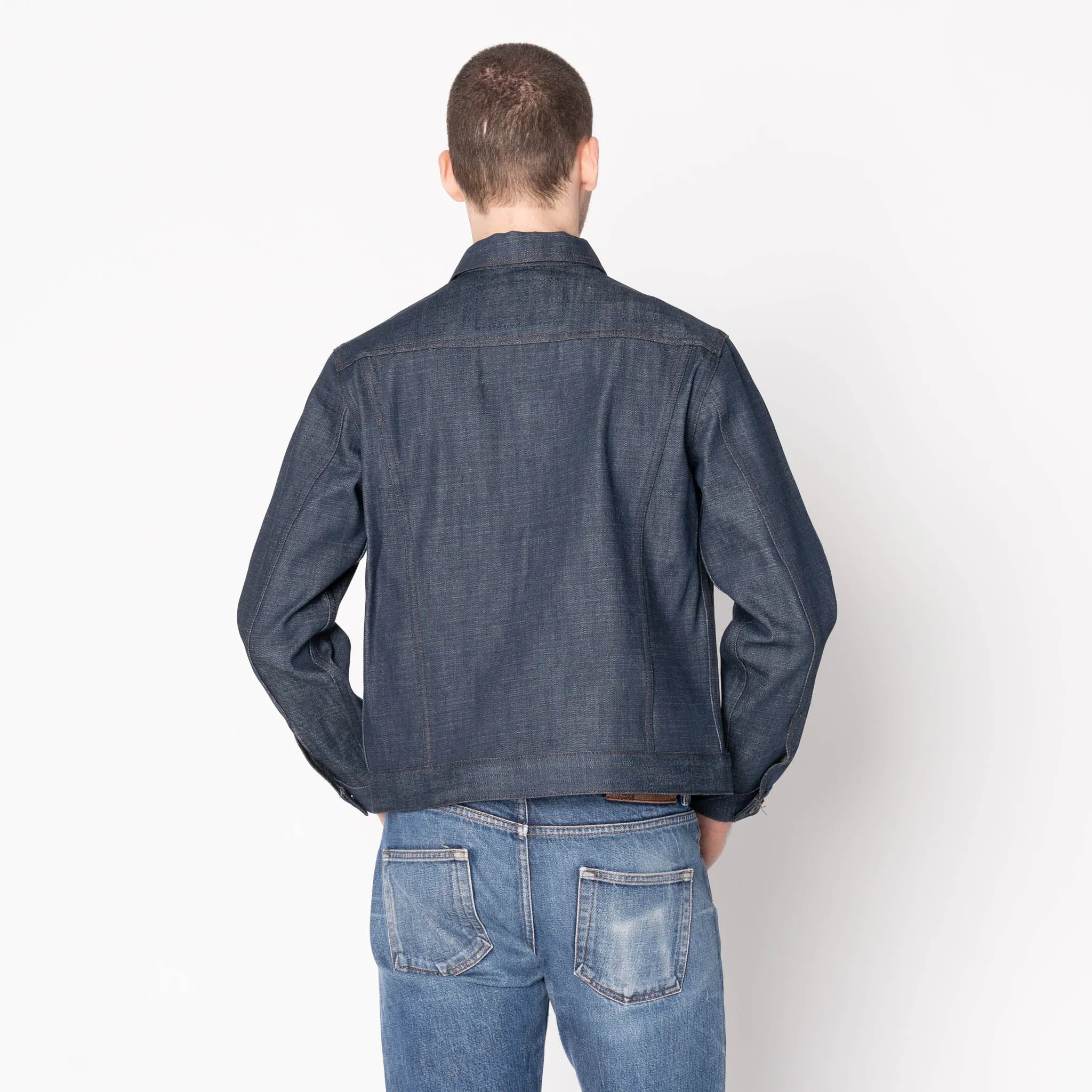 Foldable Design Denim Jacket  - Kawataro Selvedge - Indigo