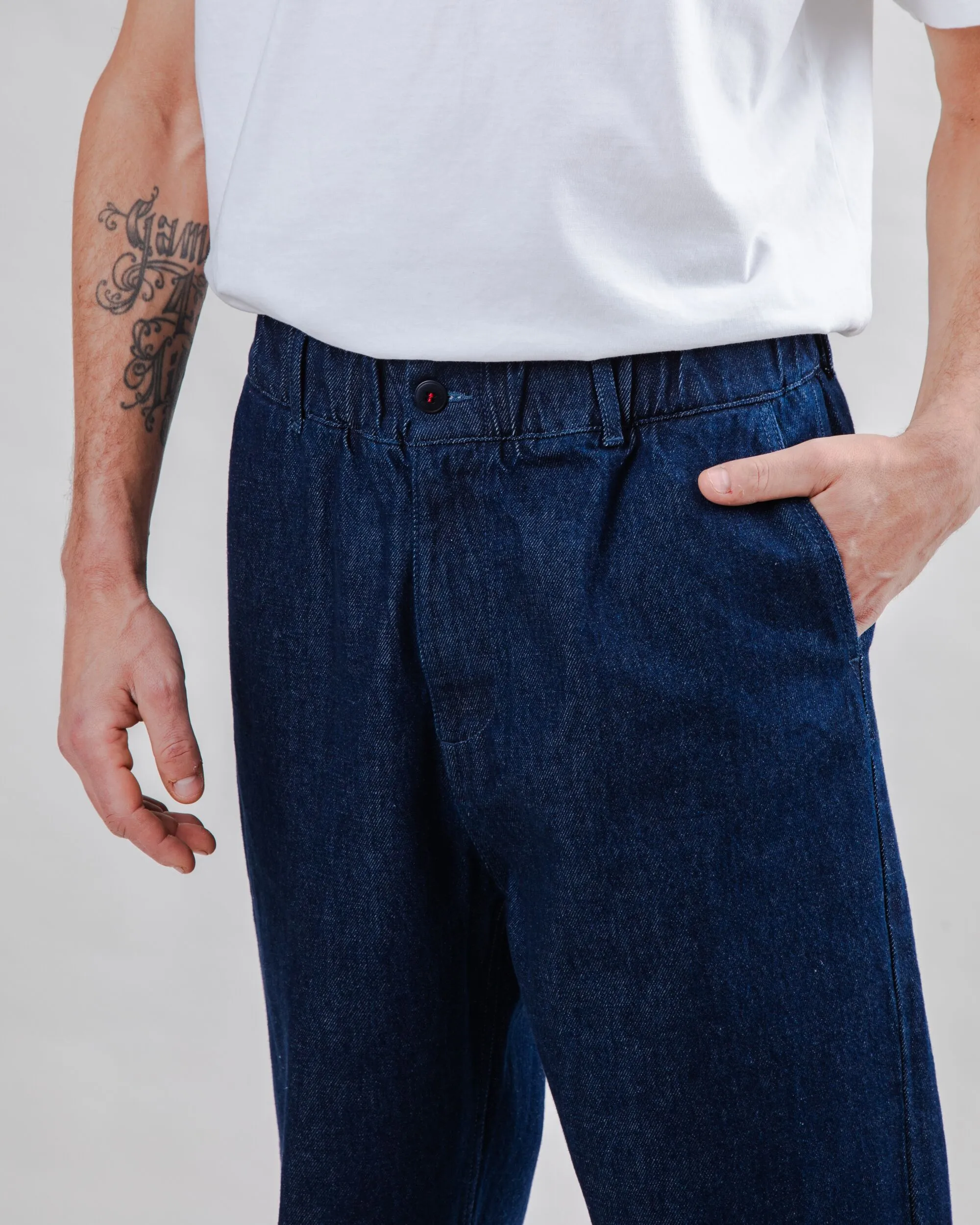 Casual Performance Wear Denim Loose Relaxed Pants