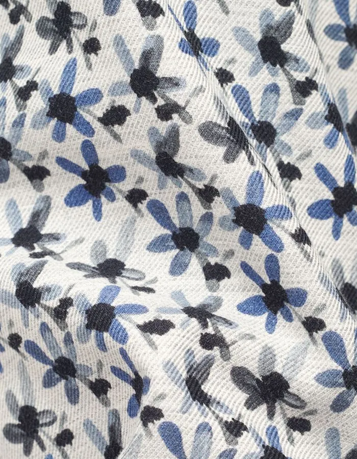 Relaxed Fit Easy Fit ID40286-Xacus Petal Print Shirt