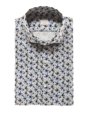 ID40286-Xacus Petal Print Shirt Eco friendly materials Workwear Style