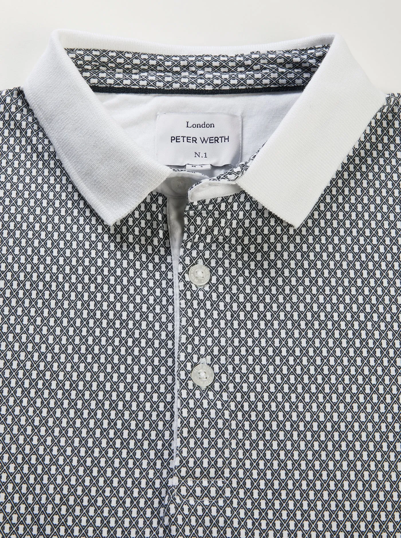 Light Pants Dock Polo - White/Navy