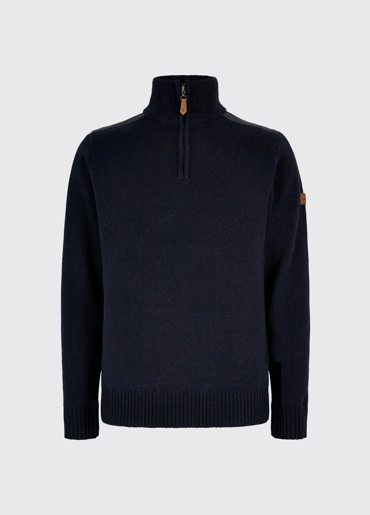 Doherty Men??s zip neck sweater - Navy Open Glow