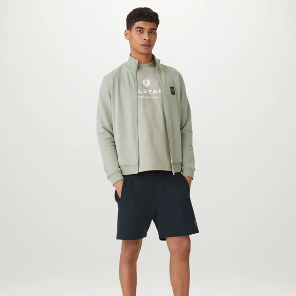 Belstaff - Sweatshorts in Dark Ink Lightweight Shorts Anti Cling Technology