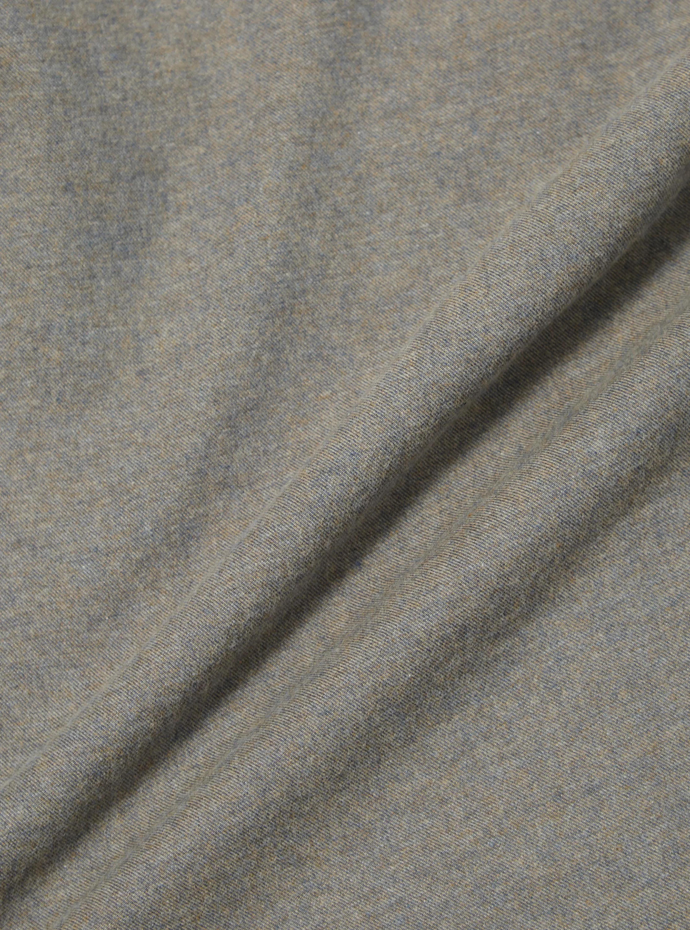 Thermoregulating Fabric Brown Brushed Flannel Work Shirt