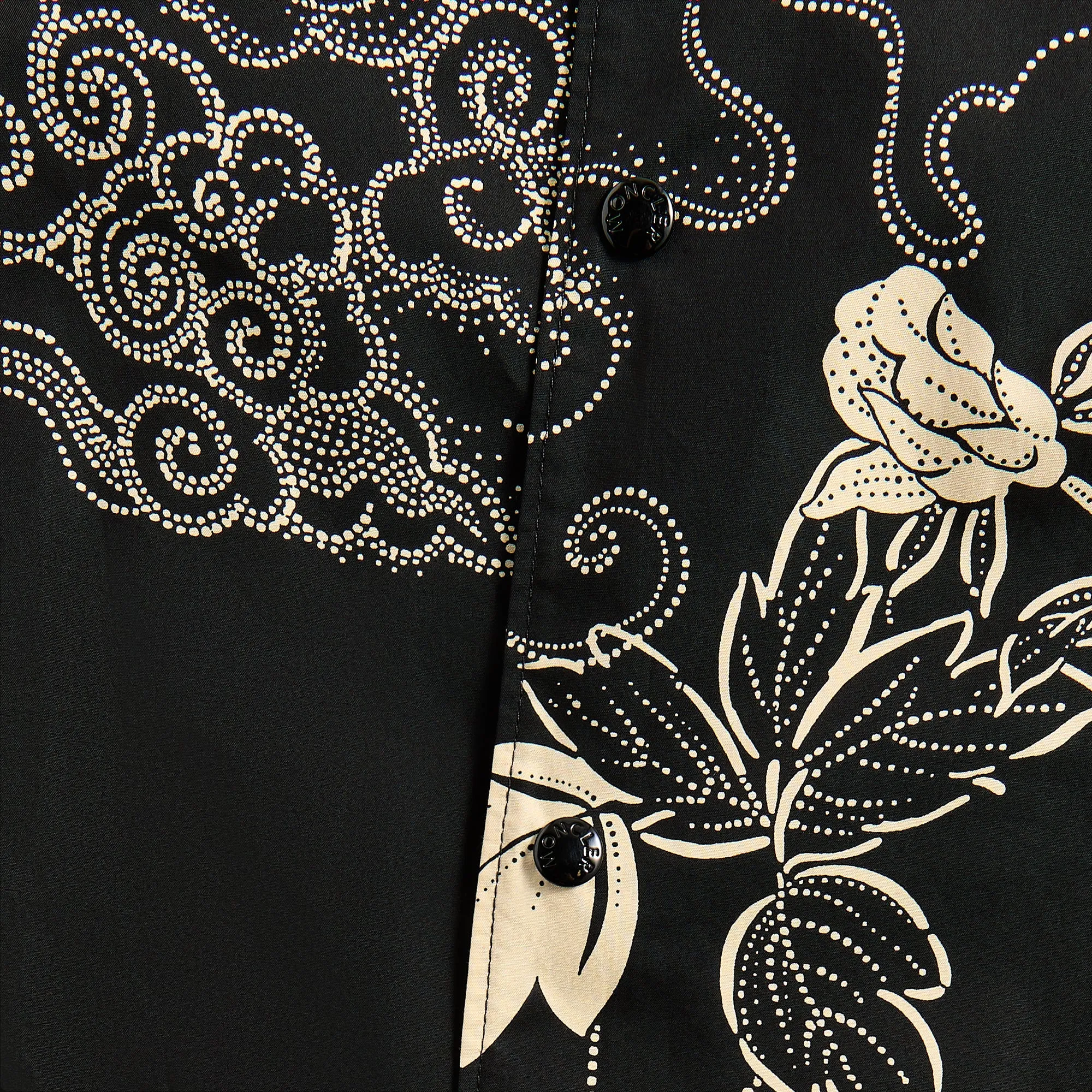 Double Breasted Moncler Button Up Shirt - Beige