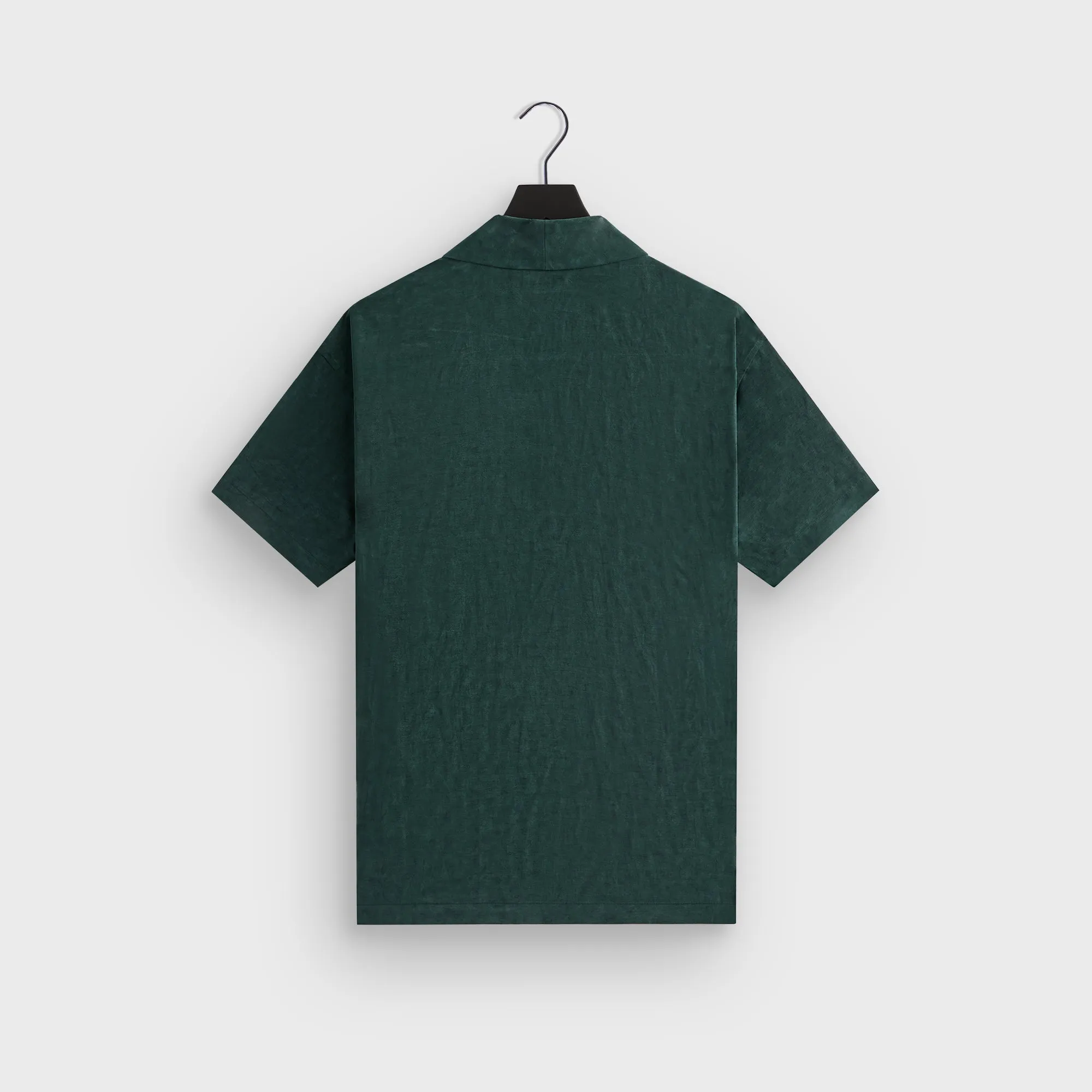 ThermalInsulation Fashion Forward Kith Cupro Linen Short Sleeve Thompson Crossover Shirt - Stadium