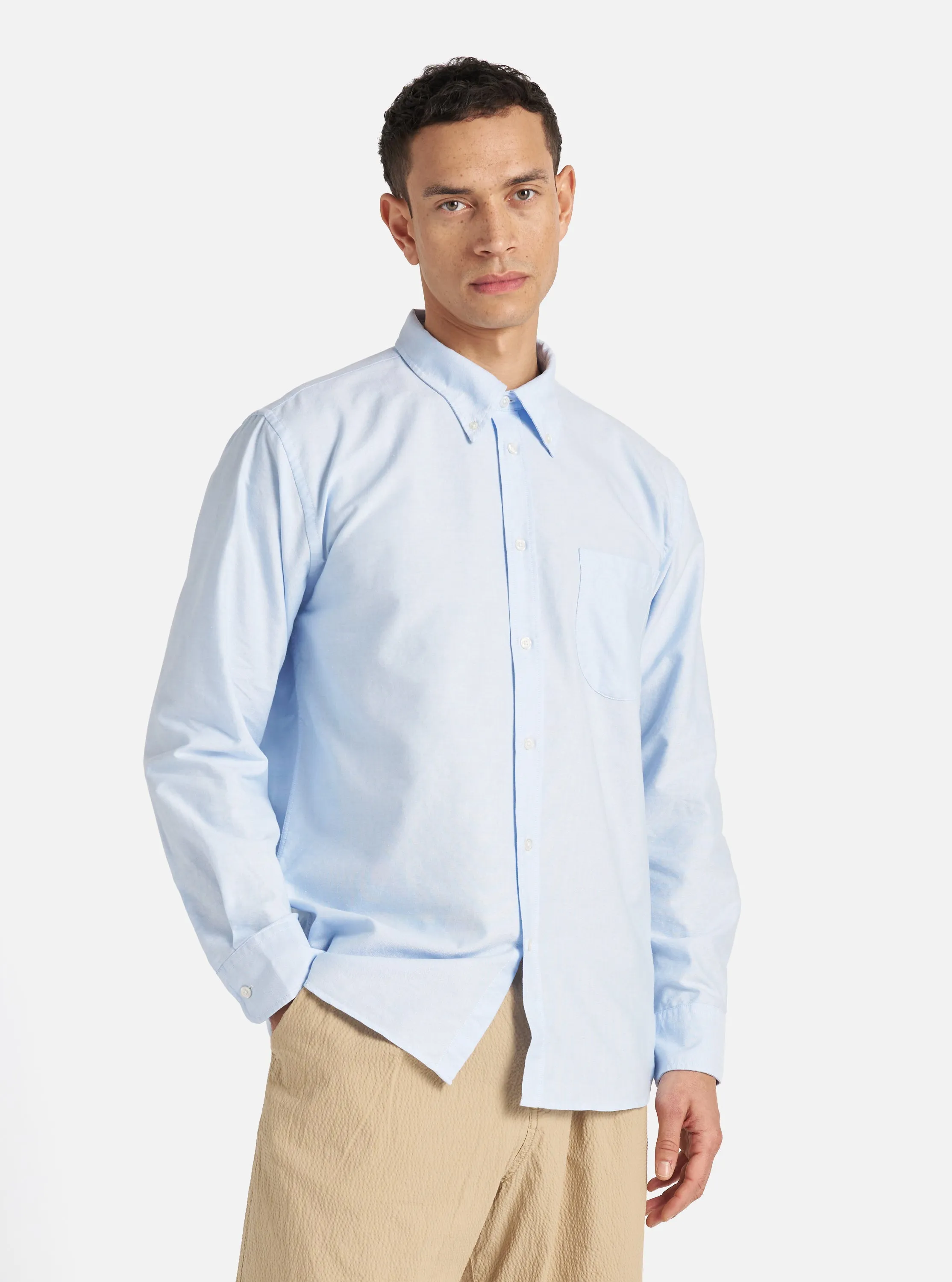 Sky Blue Oxford Daybrook Shirt City Exploration Casual Sophistication