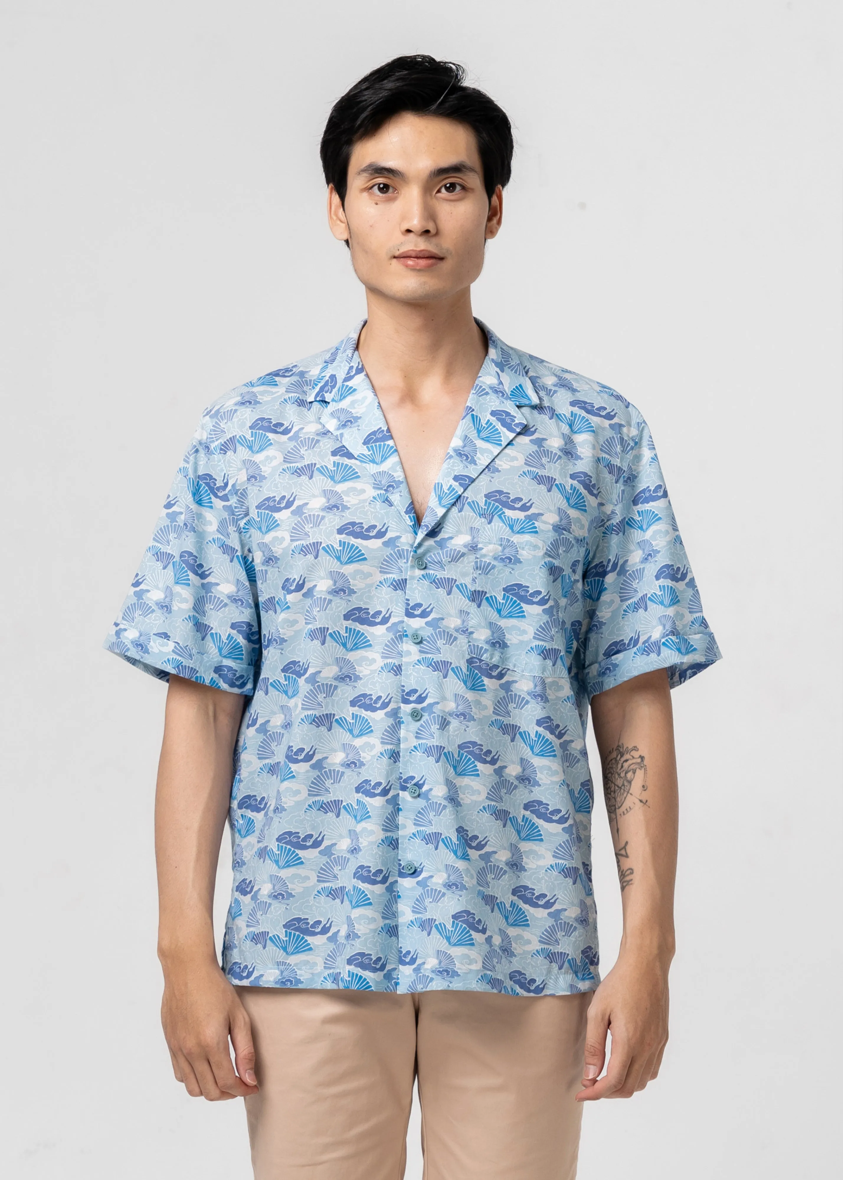 DRACO - SEA DOG Soft Touch Fabric Abstract art