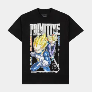 Stretchable Armholes Cool Layer Wear Dragon Ball Z Emerge Mens Short Sleeve Shirt (Blue/Black)