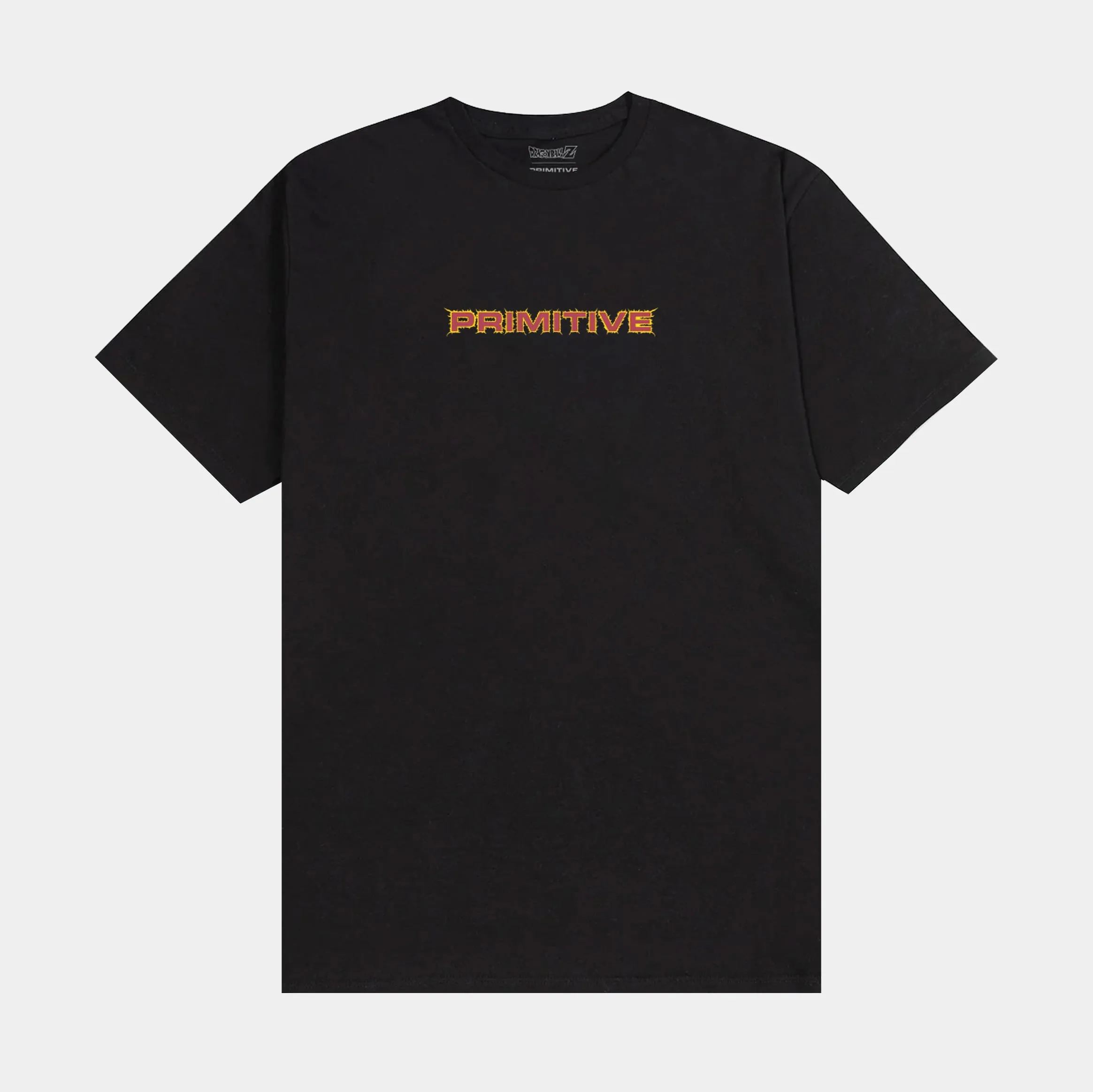 Dragon Ball Z Spirit and Sand Mens Short Sleeve Shirt (Black/Yellow) Lightweight Fabric All-day style