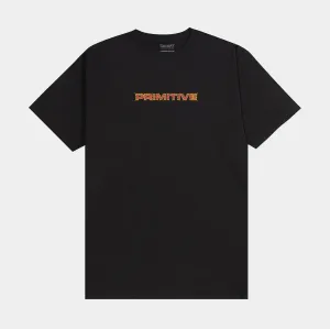 Dragon Ball Z Spirit and Sand Mens Short Sleeve Shirt (Black/Yellow) Lightweight Fabric All-day style