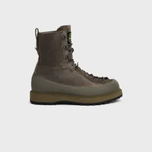 packable Stone Island Suede Shoes - Military Green