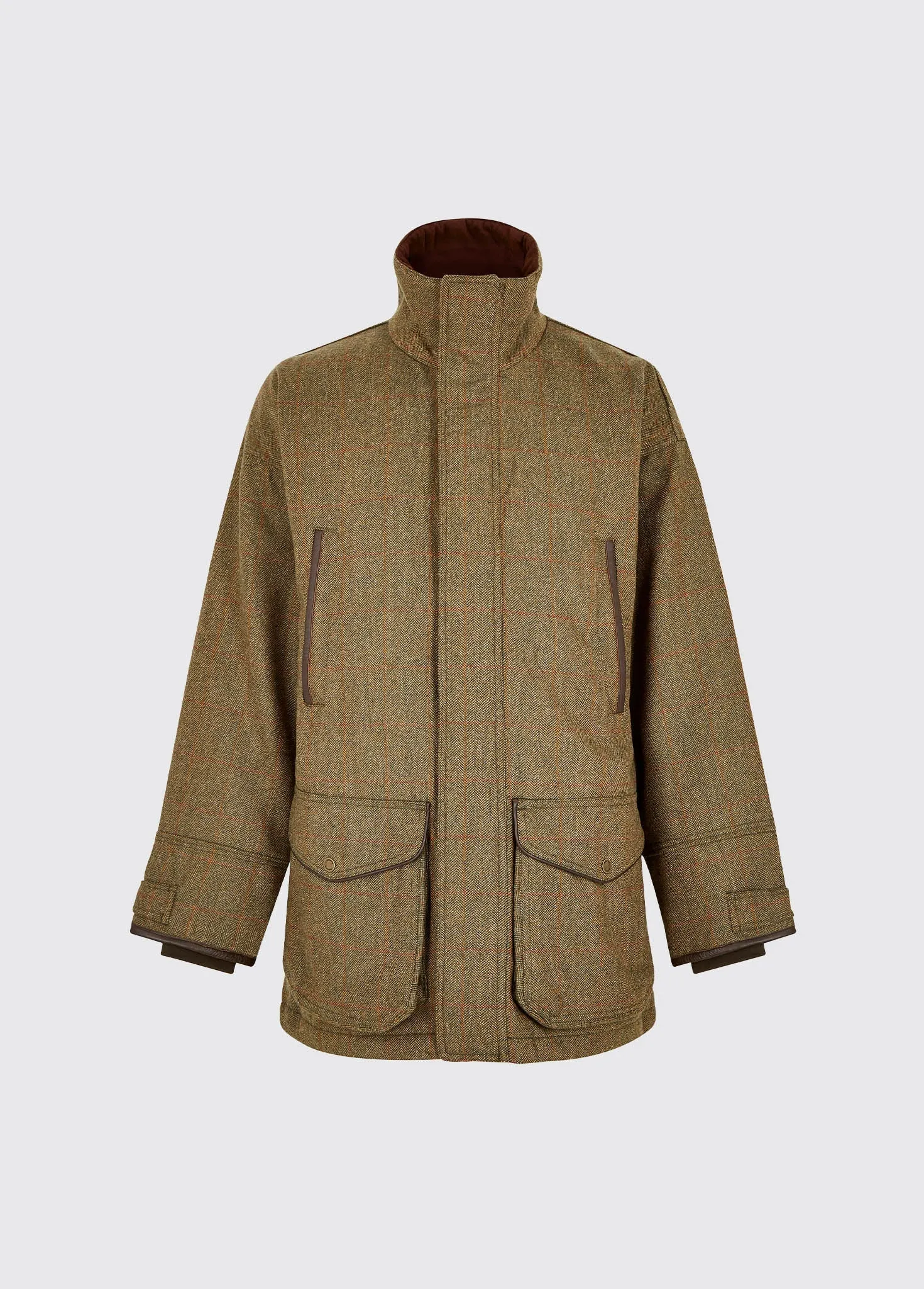 Layer Up Style Ballinturbet Men's Tweed Shooting Jacket - Cedar