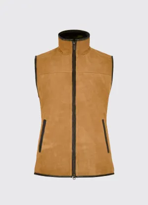 Dunhill Men's Leather Vest - Tan Waterproof Shell