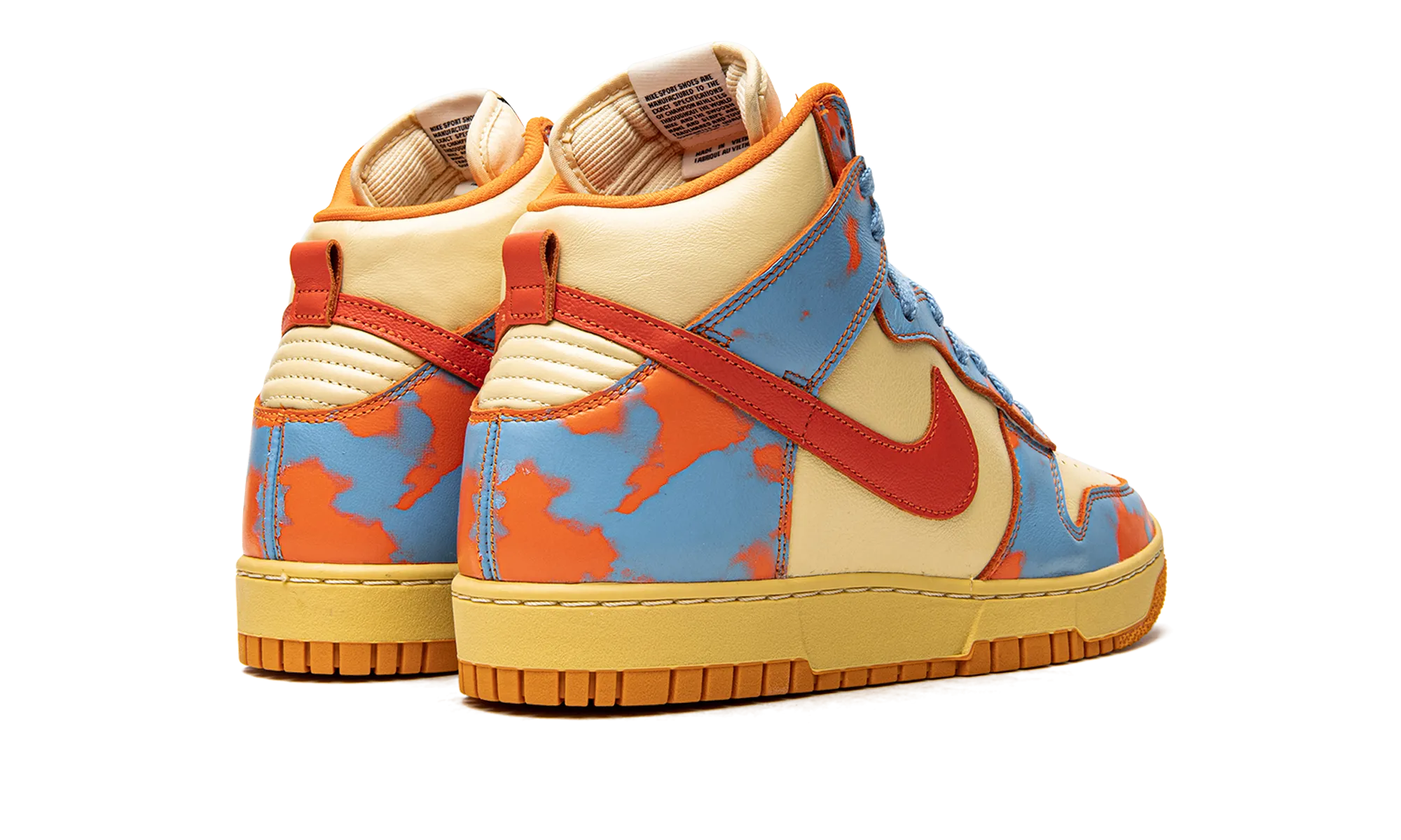 Dunk High 1985 "Orange Acid Wash" sports performance Ride Performance