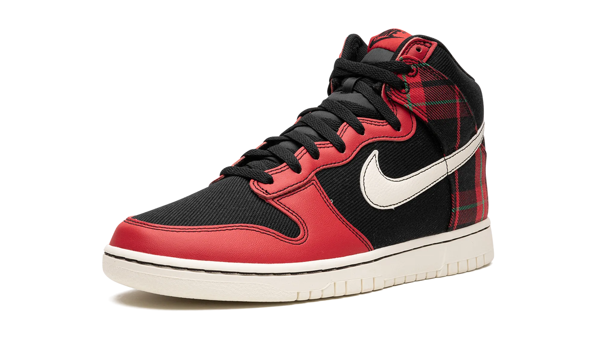 Dunk High "Plaid - Black/Red" Easy Use