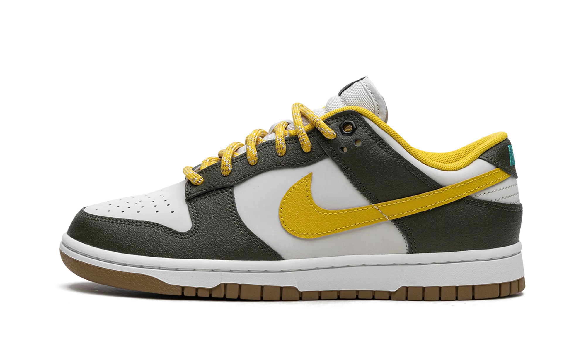 Stylish Ride Layered Support Dunk Low "Cargo Khaki / Vivid Sulfur"