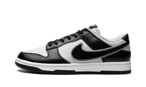 High Top Design Dunk Low "Chenille Swoosh Black Grey"