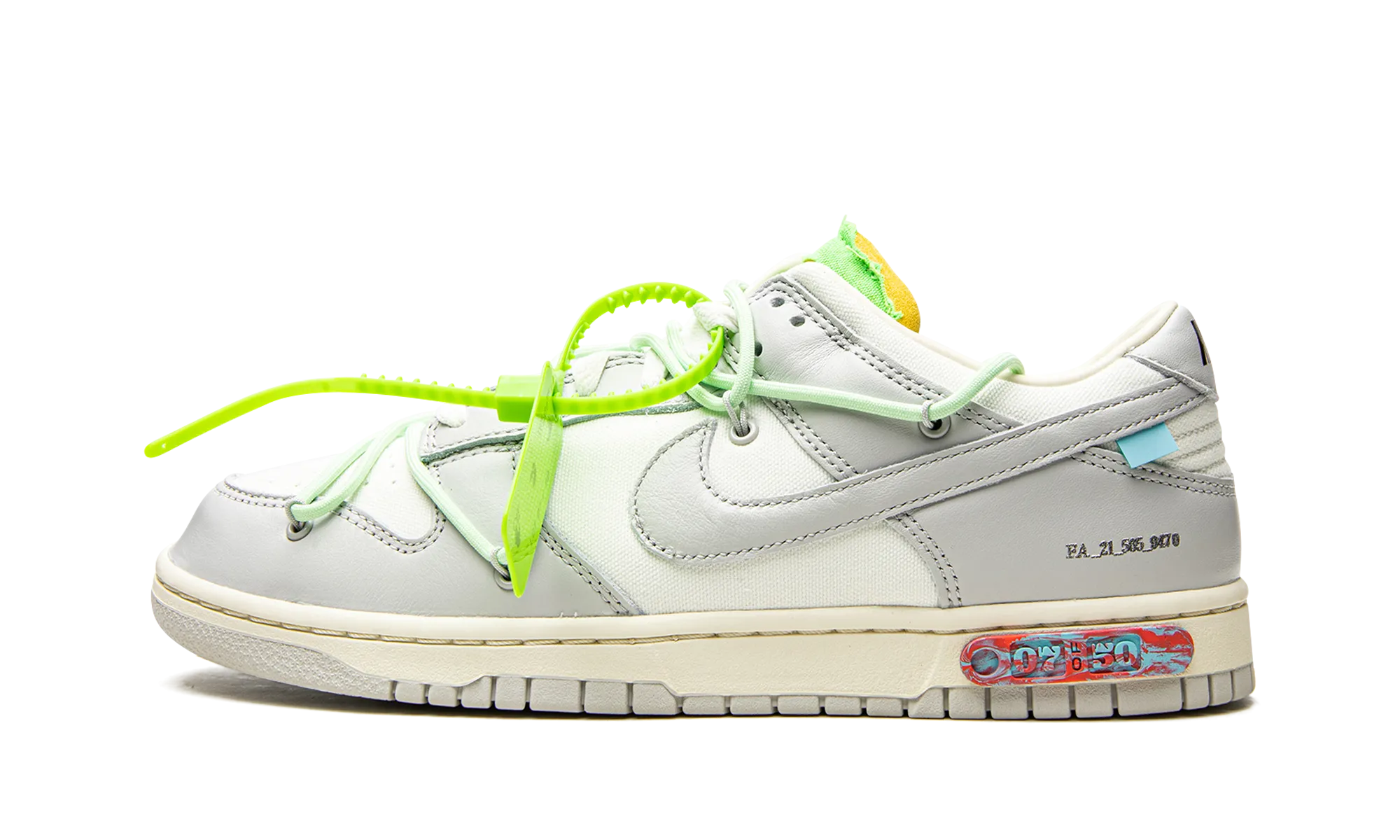 Skater Comfort Secure fit Dunk Low "Off-White - Lot 07"