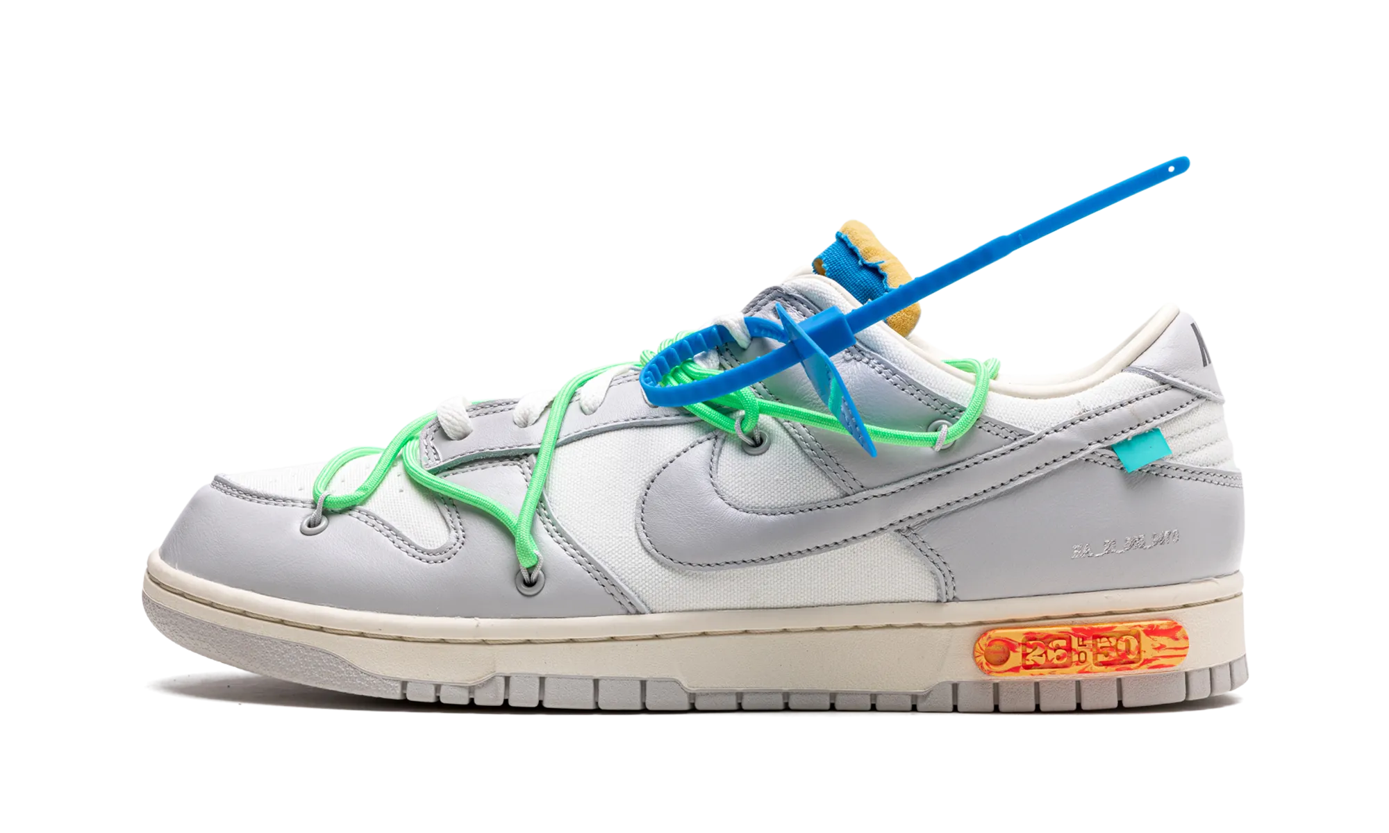 mesh ventilation Dunk Low "Off-White - Lot 26"