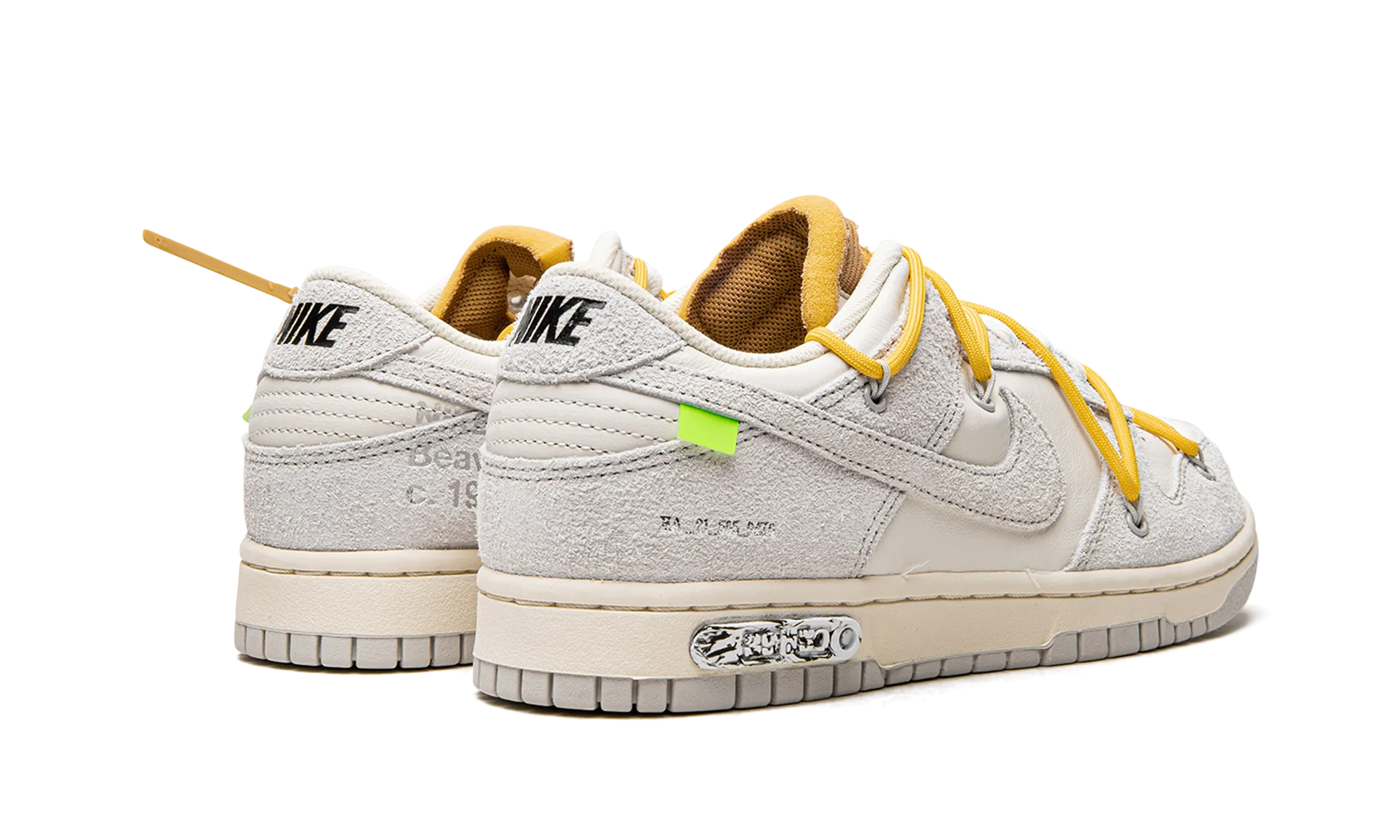 Dunk Low "Off White Lot - 39" Quick Action Performance