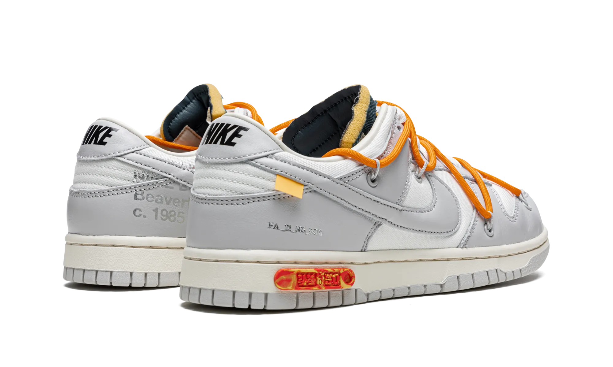Dunk Low "Off-White - Lot 44" Elastic laces