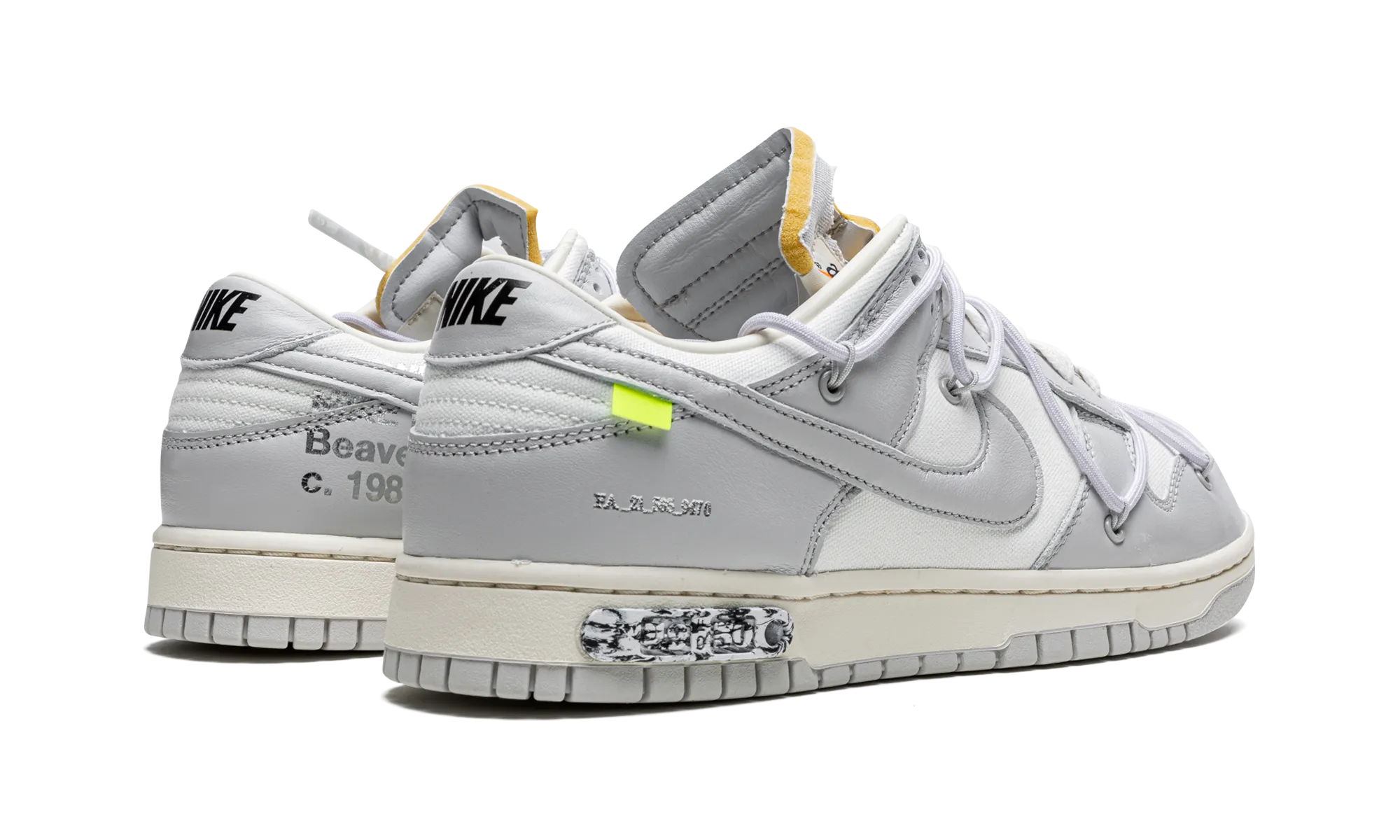 Resistance to wear Adult Casual Dunk Low "Off-White - Lot 49"