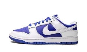 Comfortable Heel Cup Sweat Wicking Dunk Low "Racer Blue White"
