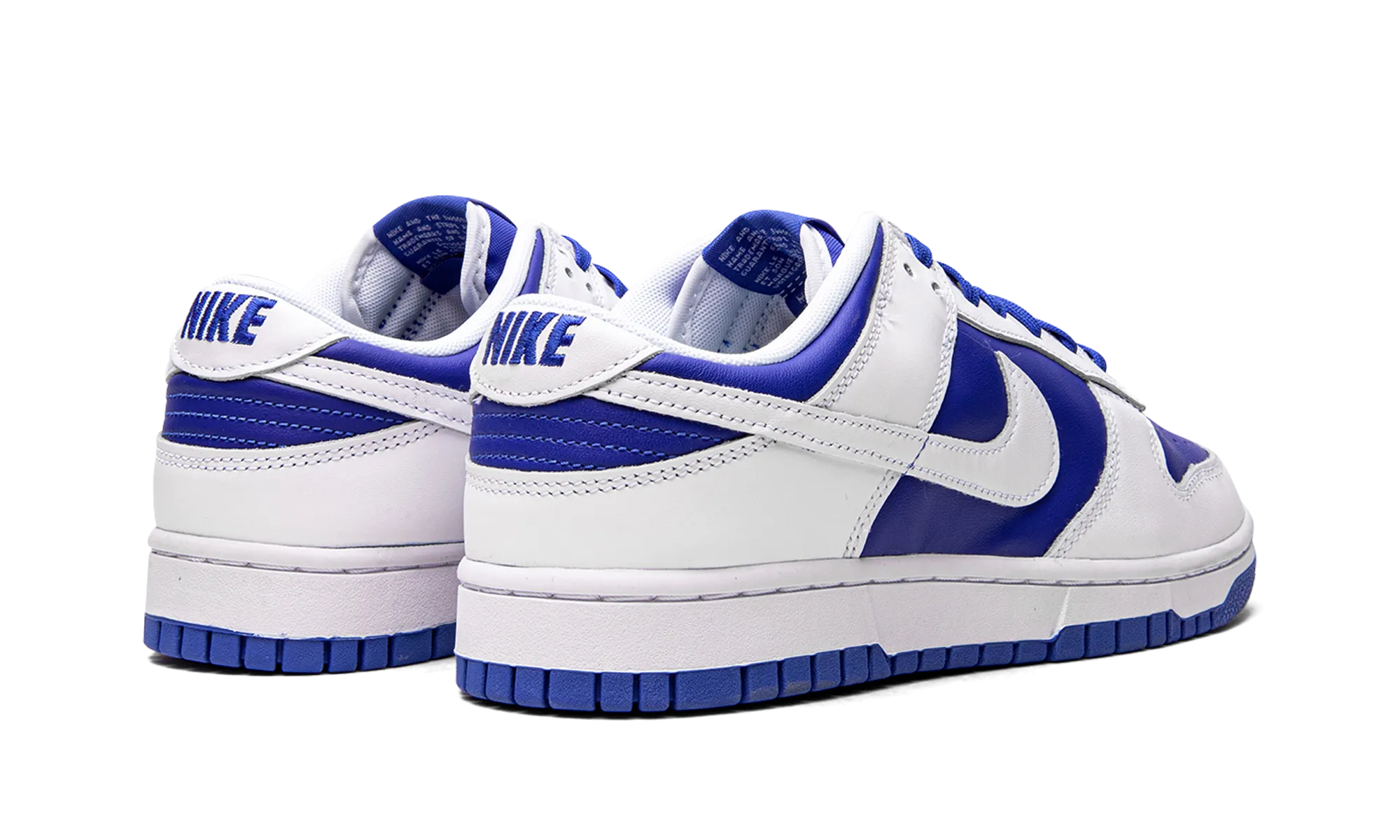 Vulcanized Rubber Dunk Low "Racer Blue White"