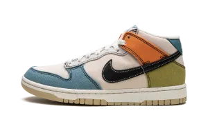 Dunk Mid "Pale Ivory / Multicolor" Comfortable Support