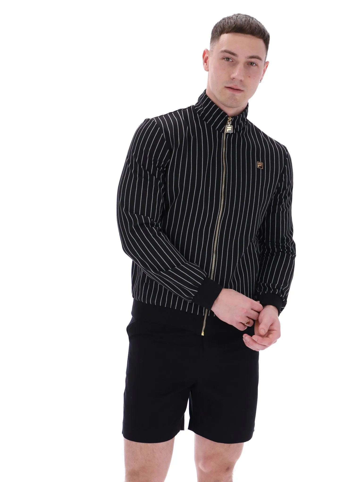 Cooper Jacquard Stripe Track Top product patch uniqueness Go-to Wear