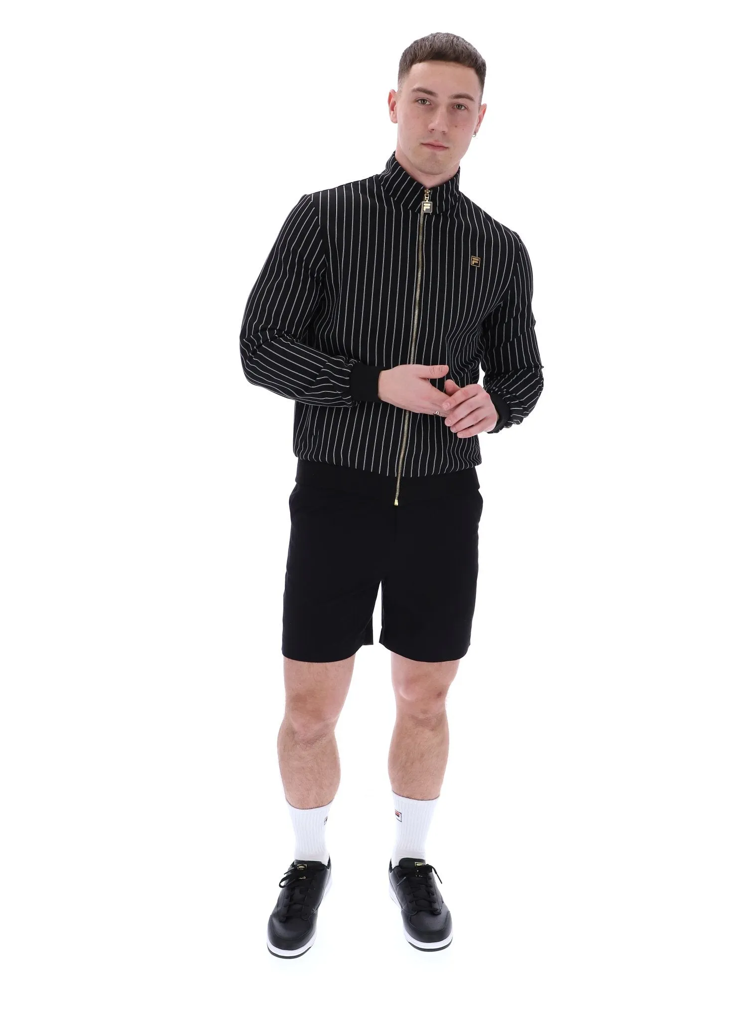 Cooper Jacquard Stripe Track Top Formal Casual Urban Chic