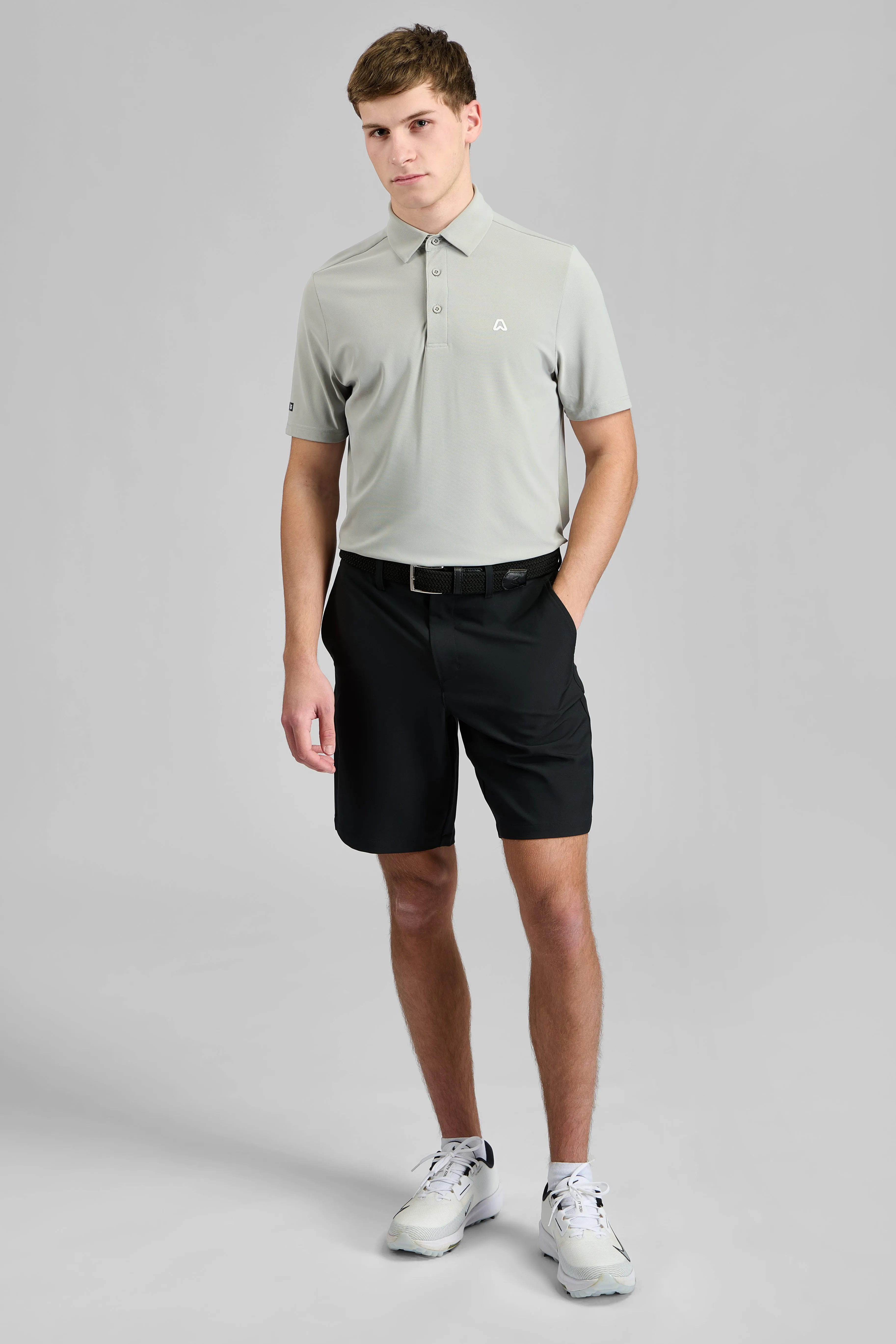 education industry Chafe Resistant Lining Dynamic Stretch Golf Shorts - Putter Black