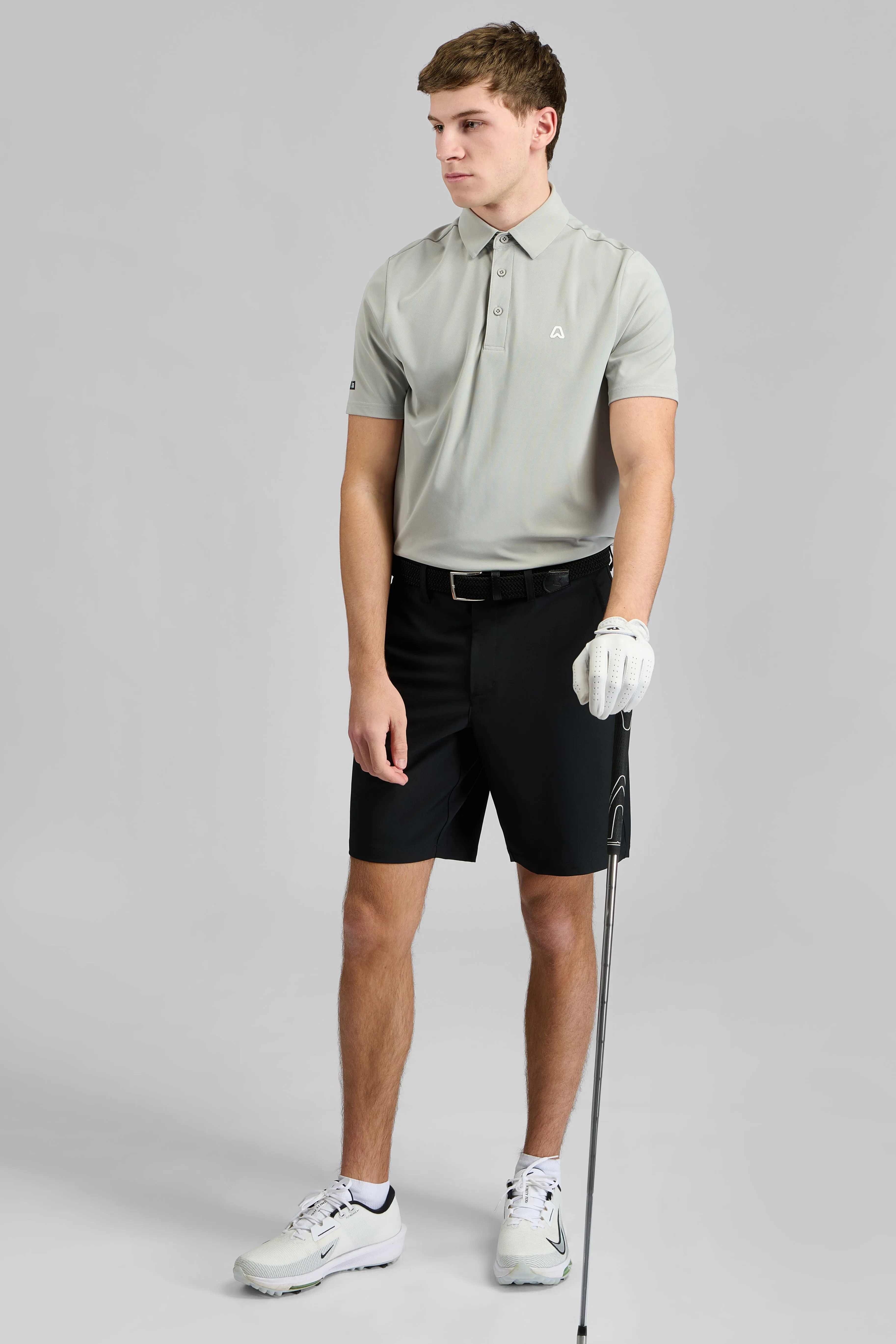 Soft Finish Breathable Comfort Dynamic Stretch Golf Shorts - Putter Black