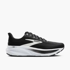 family - run Men's Brooks Ghost 17 Road Running Shoe in Black/Grey/White