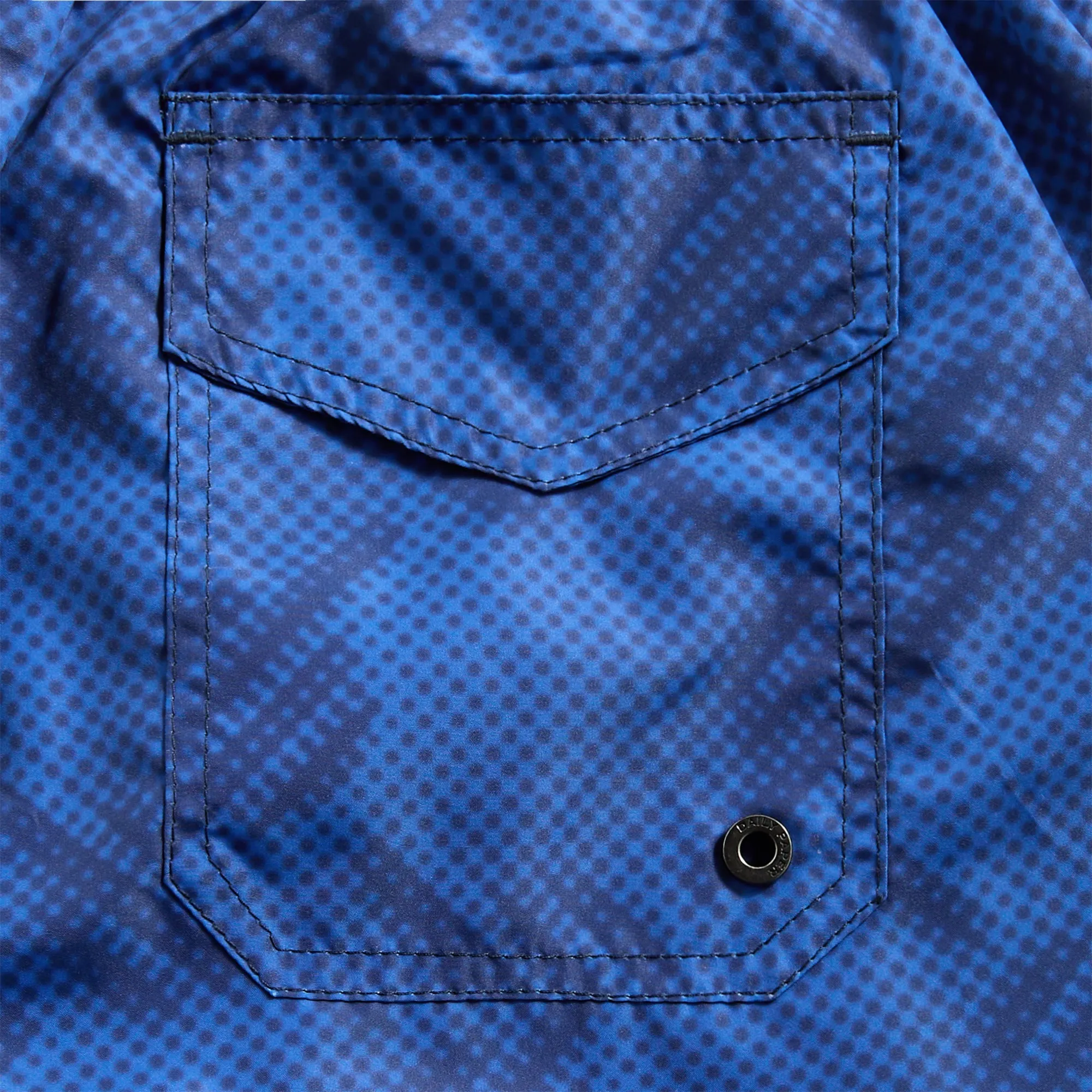 Quick Access Cargo Pockets Daily Paper Dotted Monogram Swimshorts - True Blue