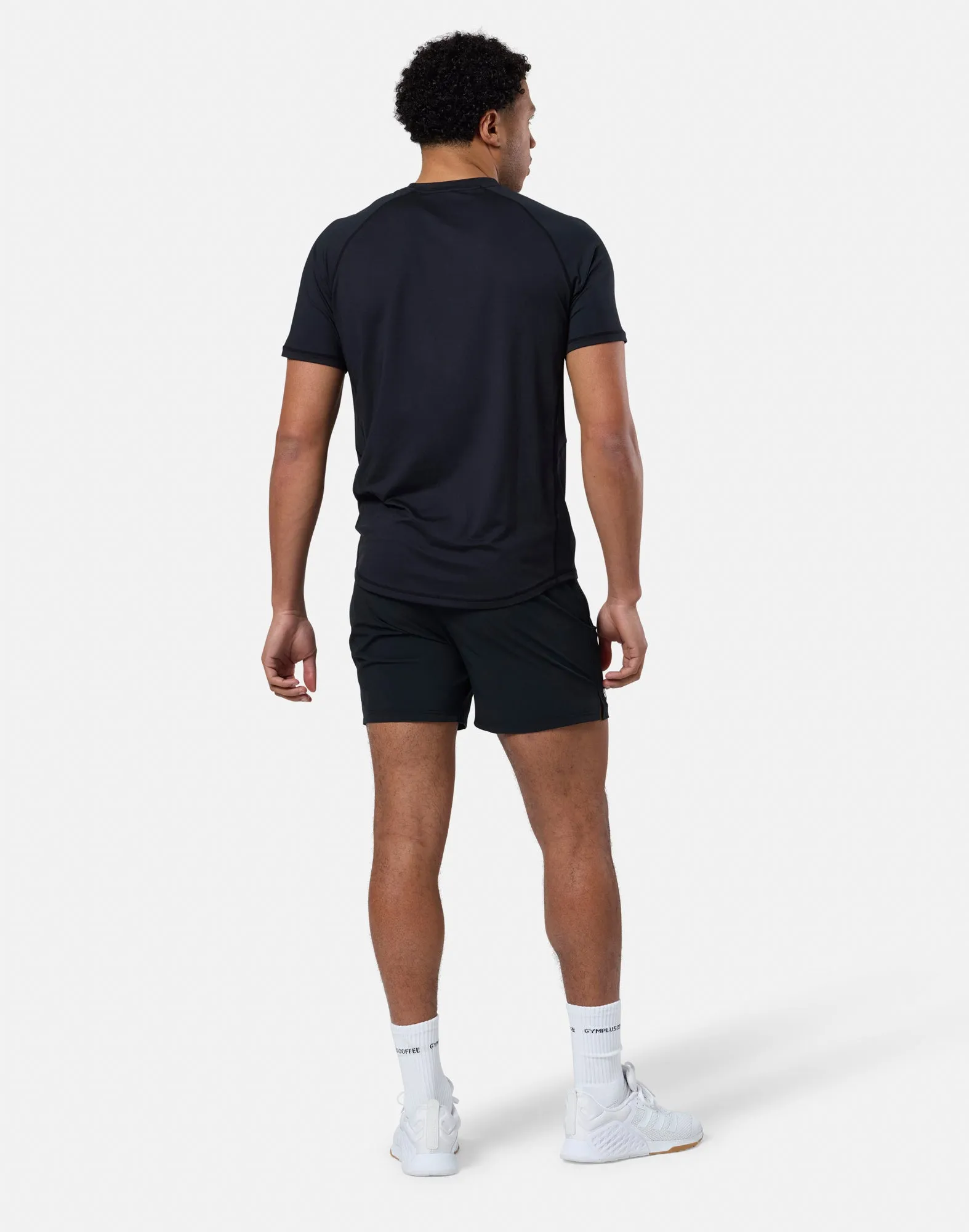Essential 6" Shorts in Black Anti Slip Grip Technology