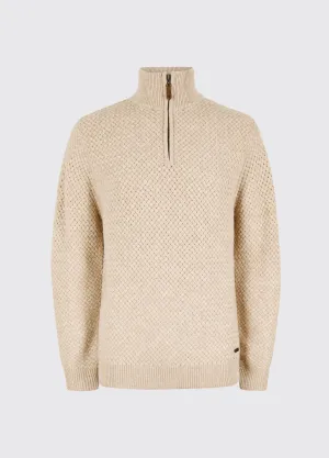 Pure Fit Power Men's Zip neck sweater - Oat