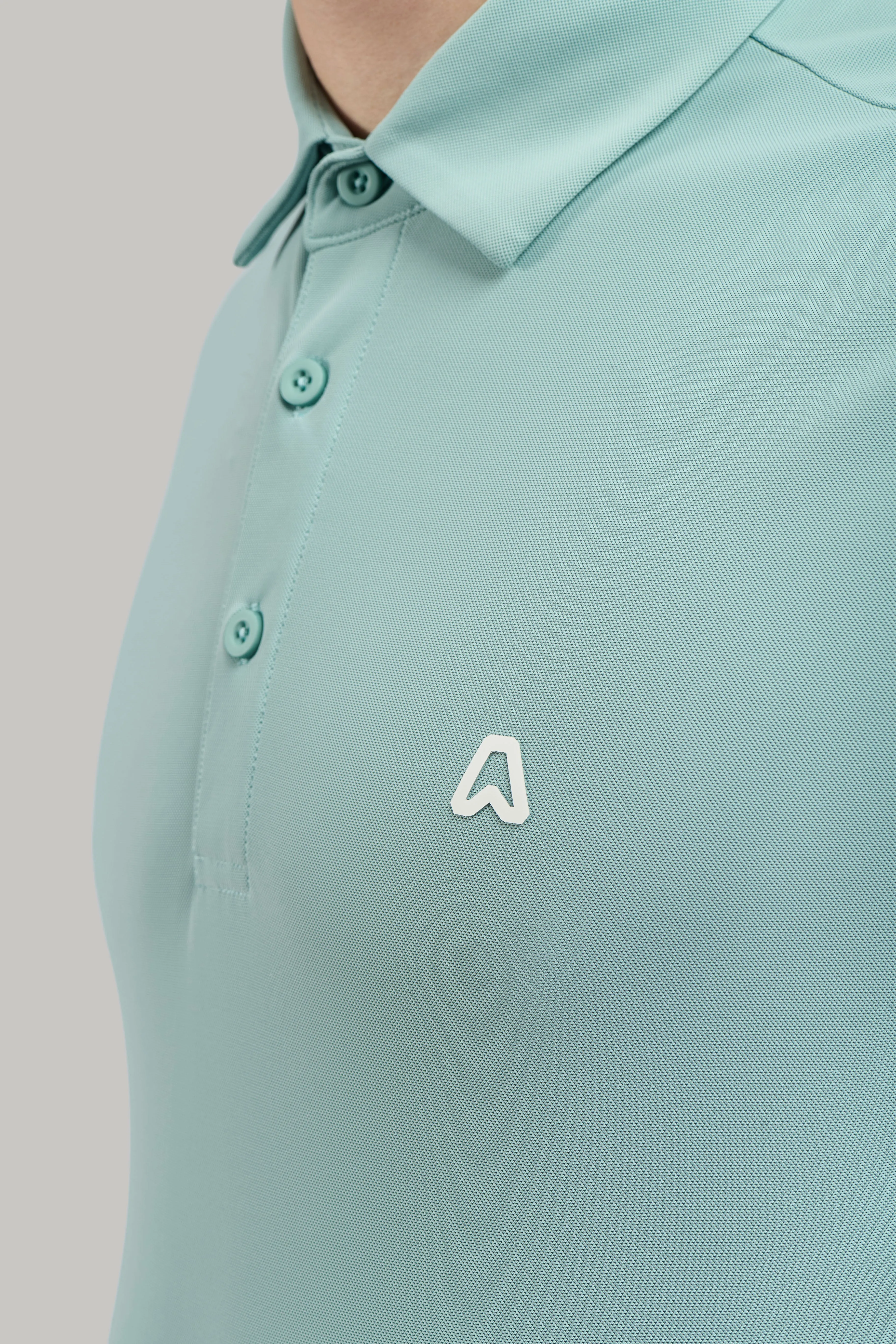 Slim Fit Stretch Golf Polo Shirt - Fresh Mint Bold colors Unique Design