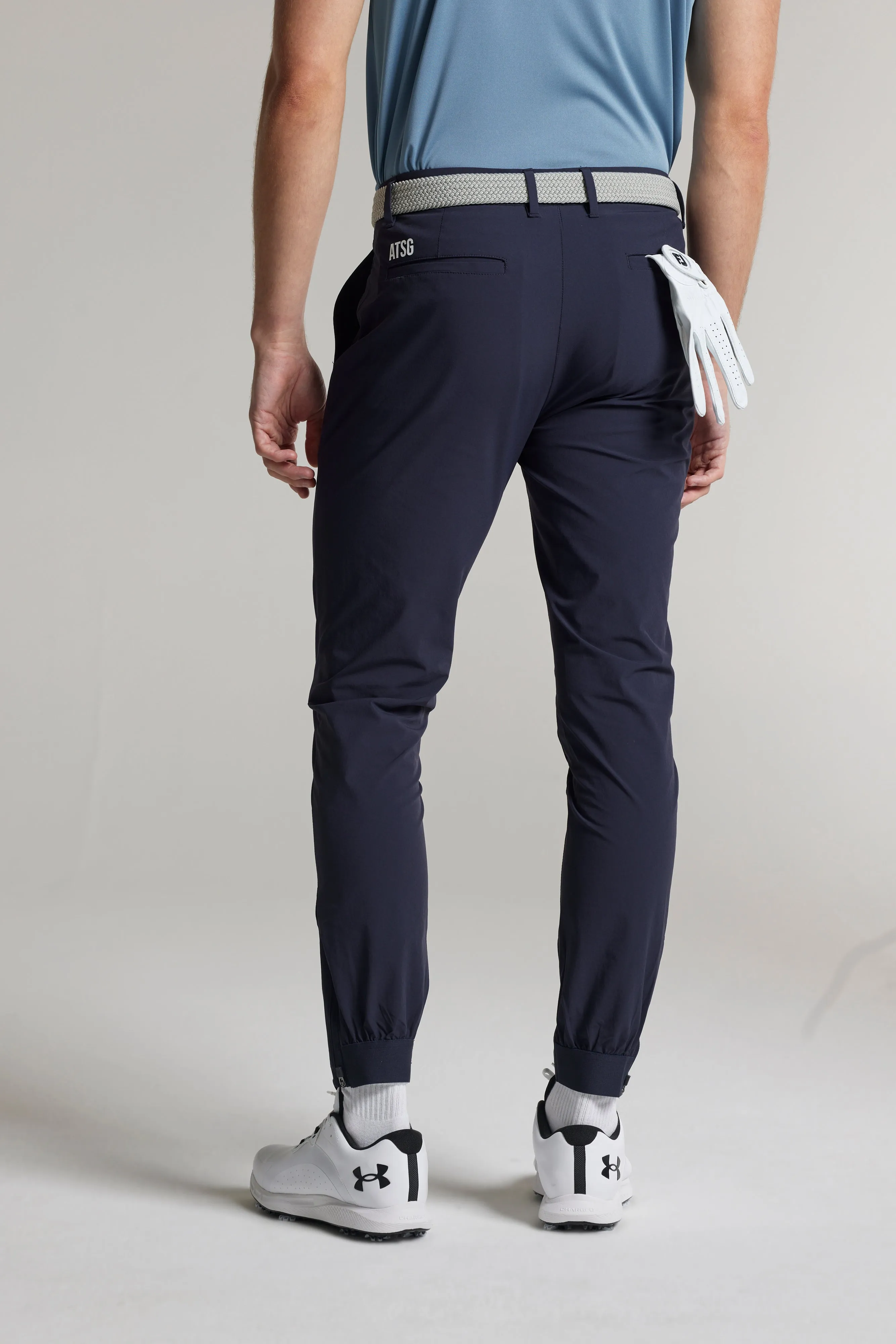 Dynamic Stretch Golf Trousers - Ace Navy HighRiseWaist Water Resistant