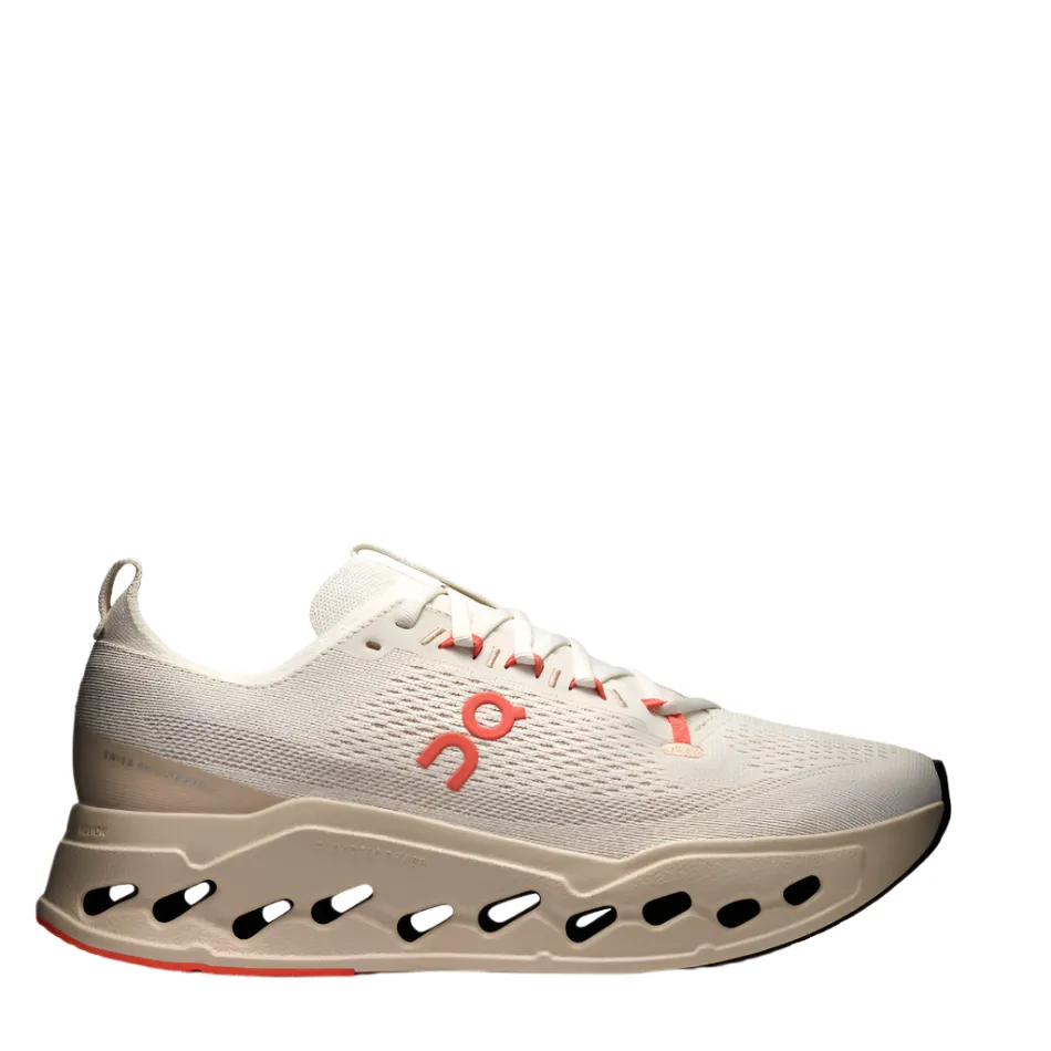 Comfort Fit System well - designed On Men's Cloudsurfer Max Running Shoes in Ivory/Salmon AW25