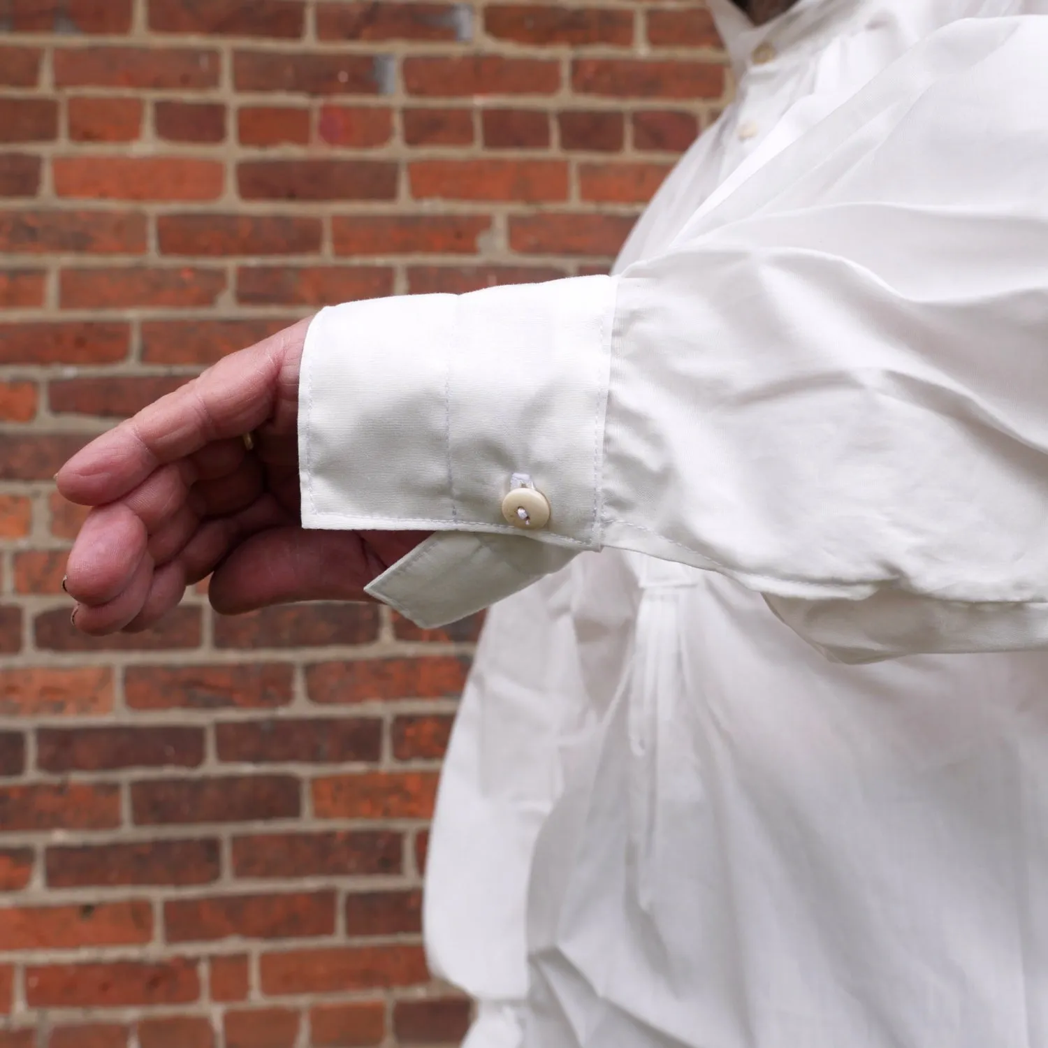 Early 19th Century Empire Shirt Cotton Functional Design