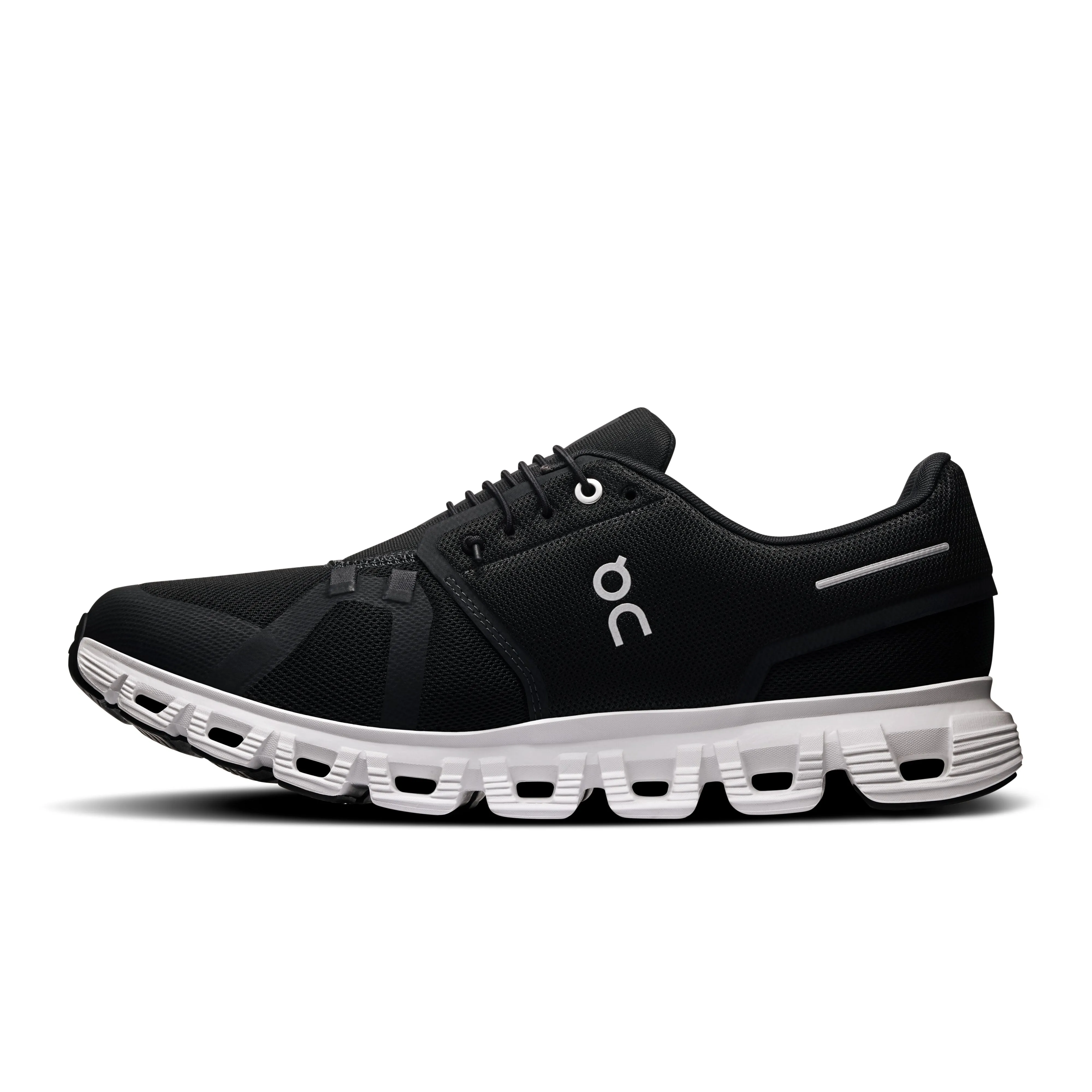 joint mobility Men's On Cloud 6 Running Shoe in Black | White