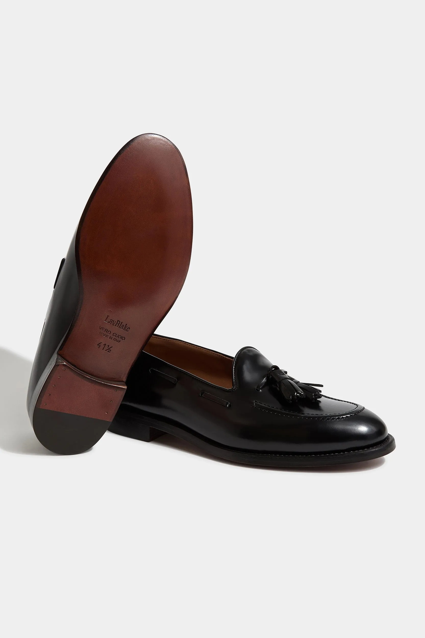 Refined Presence Old Street Black tassel loafers - Made In Italy