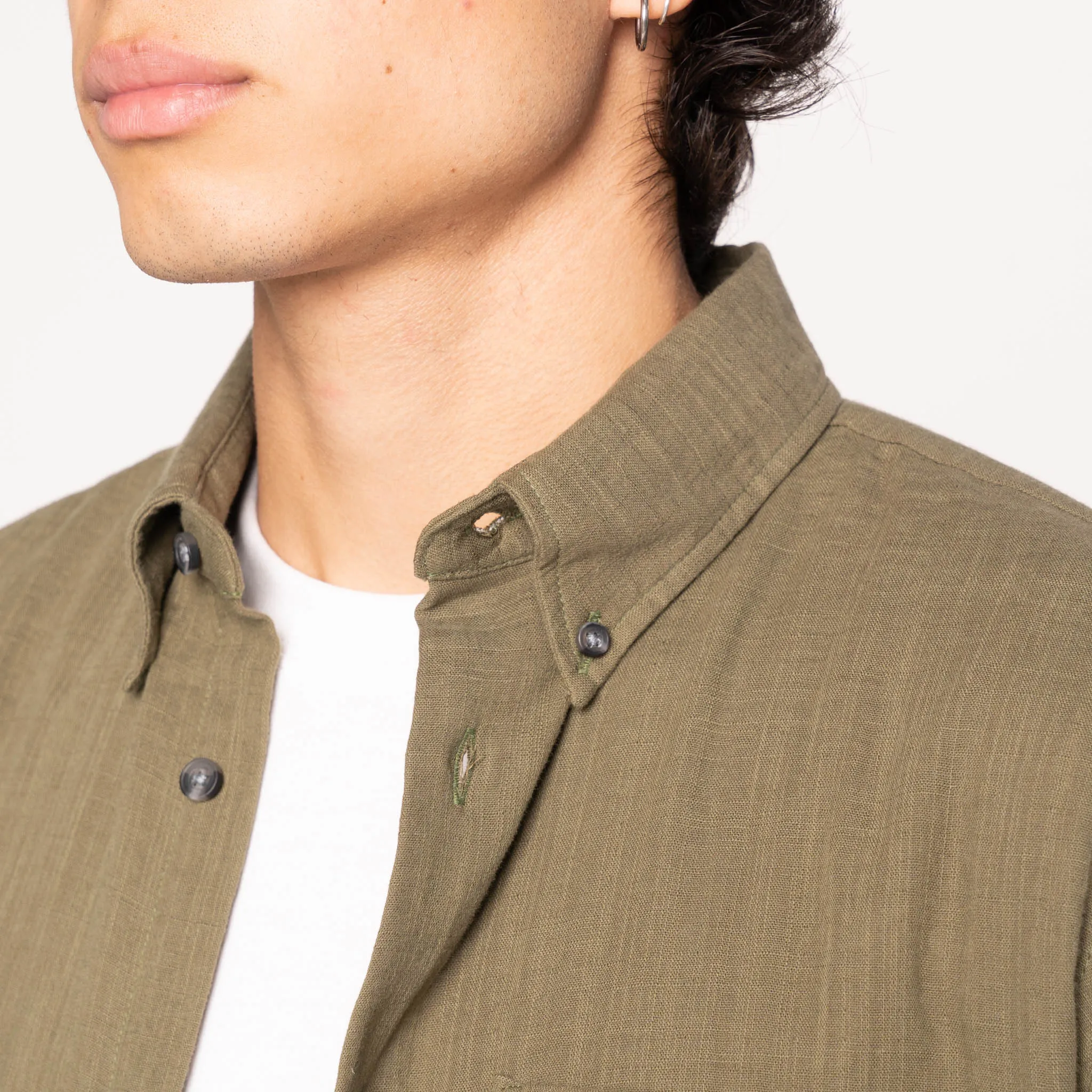 Easy Shirt - Double Weave Slub Gauze - Juniper Sustainable Design mix and match