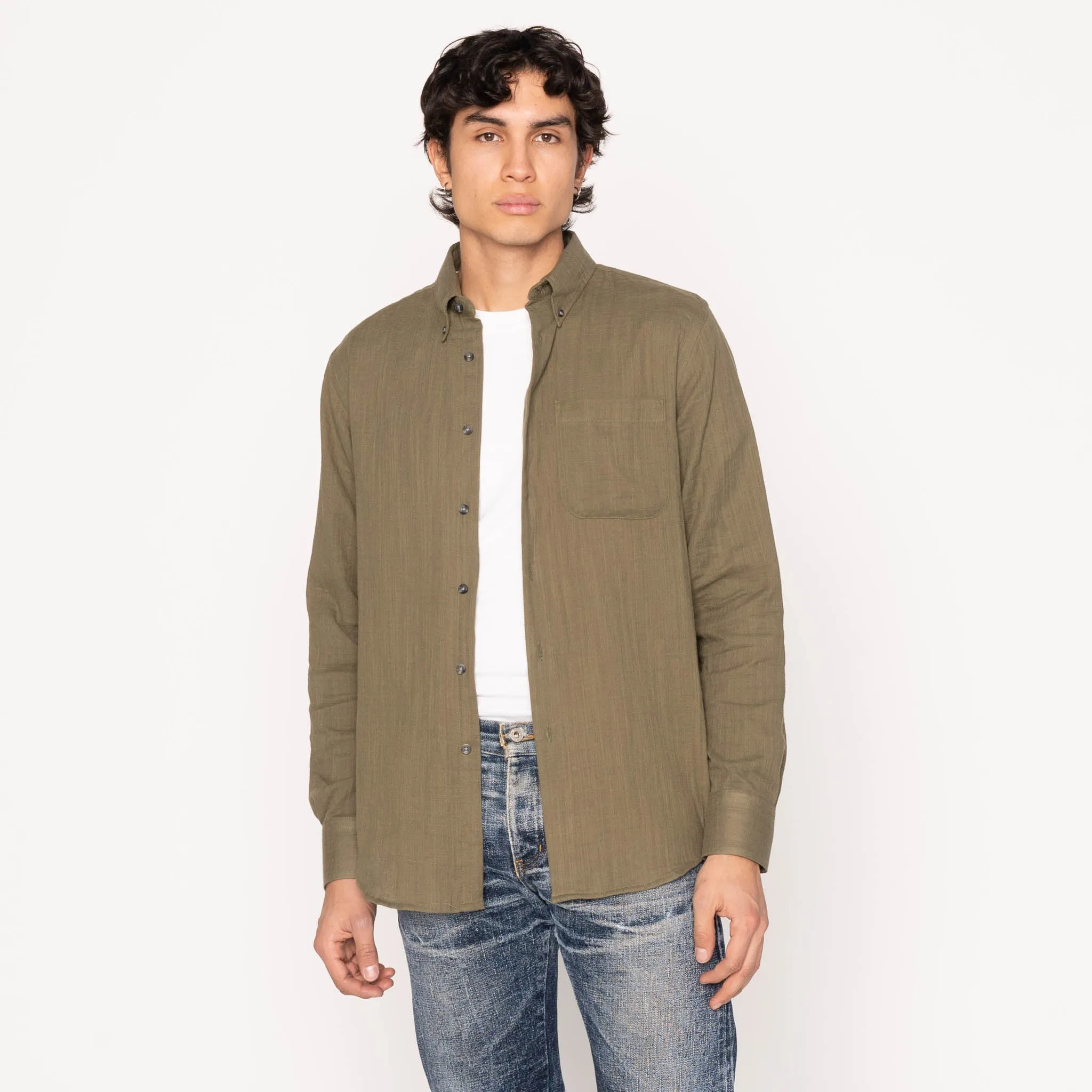 Easy Shirt - Double Weave Slub Gauze - Juniper High-End Finish