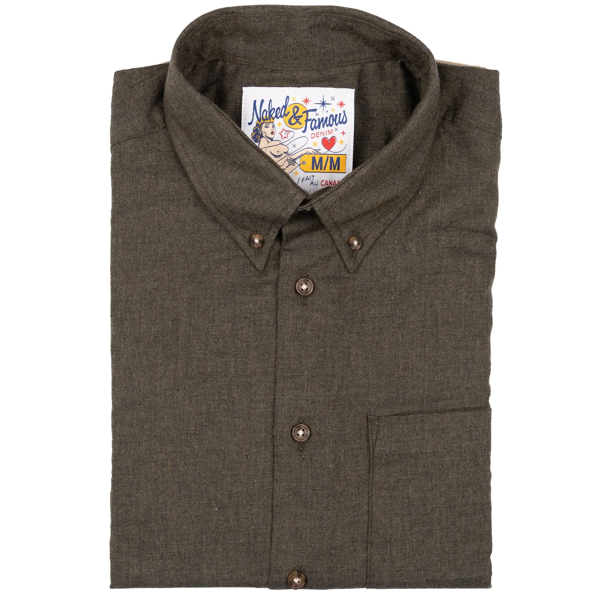 Easy Shirt - Melange Soft Twill - Deep Forest Work-to-Weekend